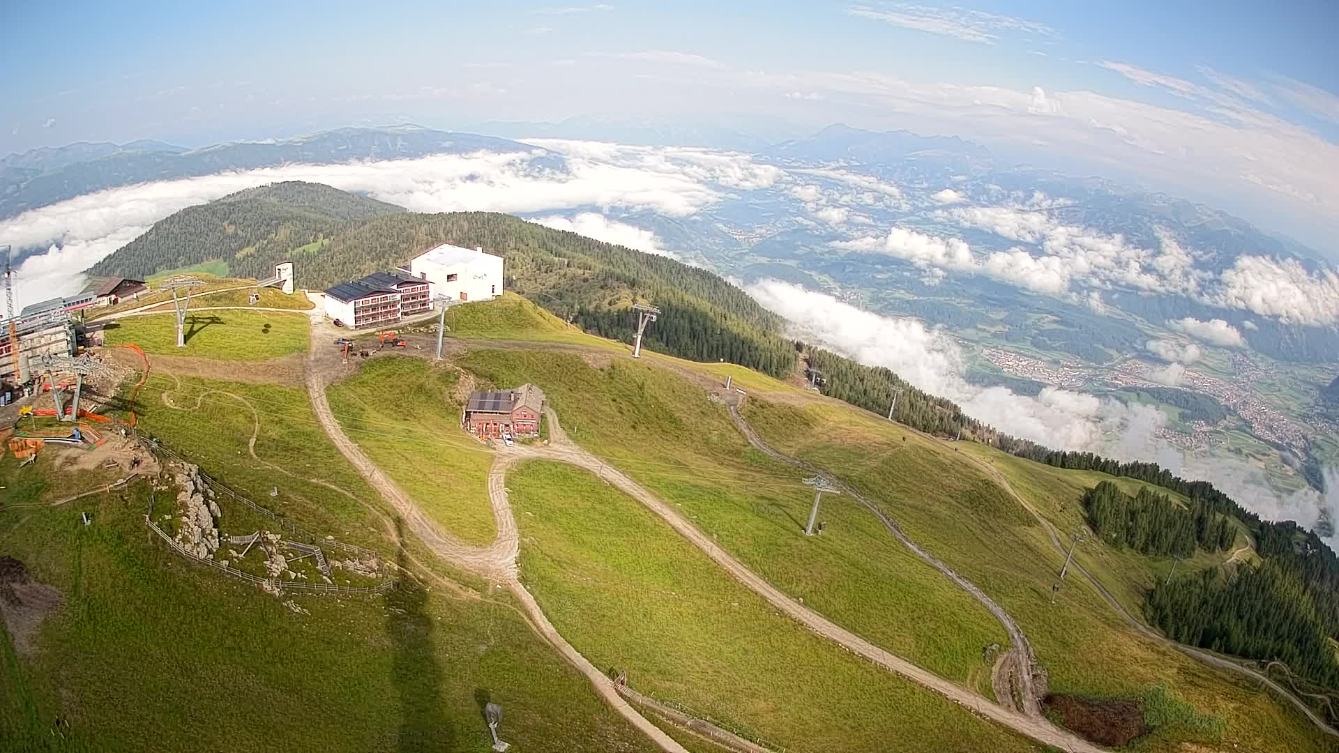Stazione sciistica di Plan de Corones | vista su Brunico