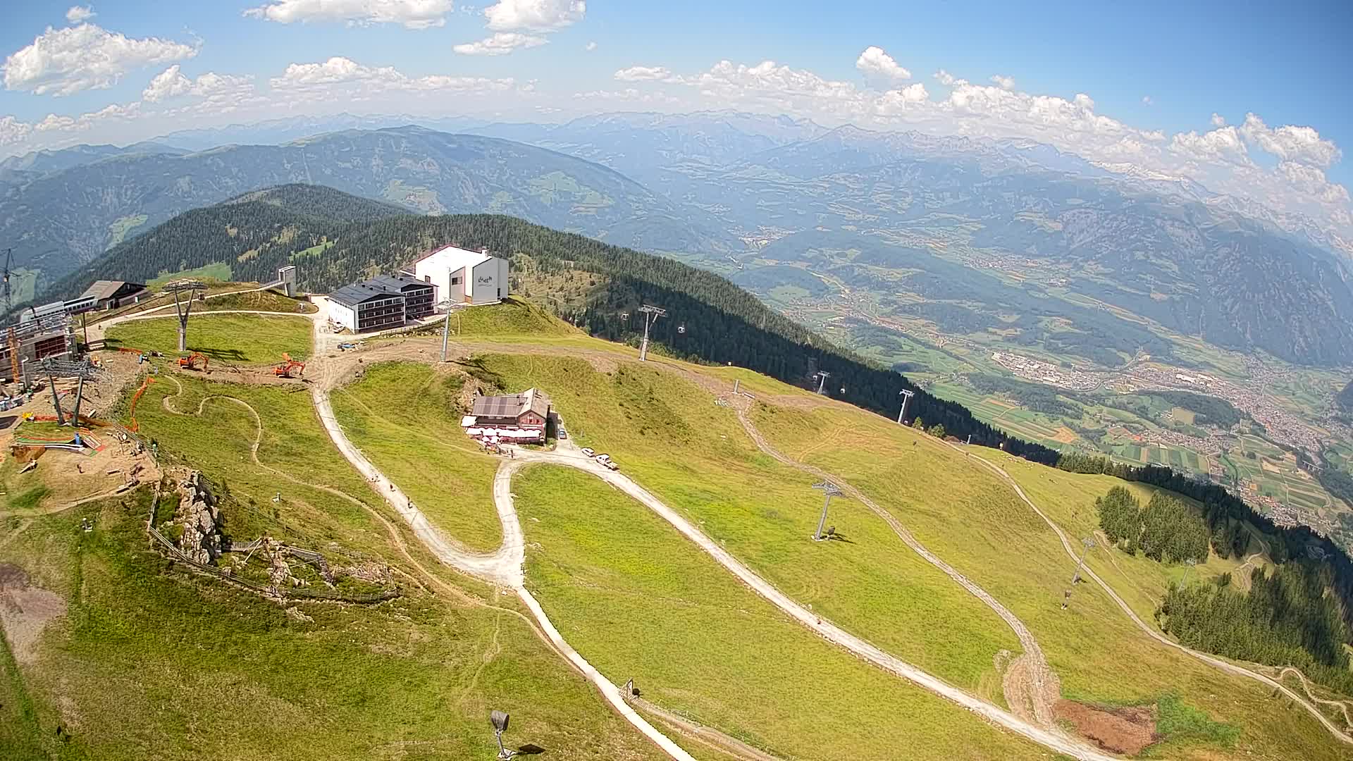 Kronplatz peak Ski resort | view to Bruneck