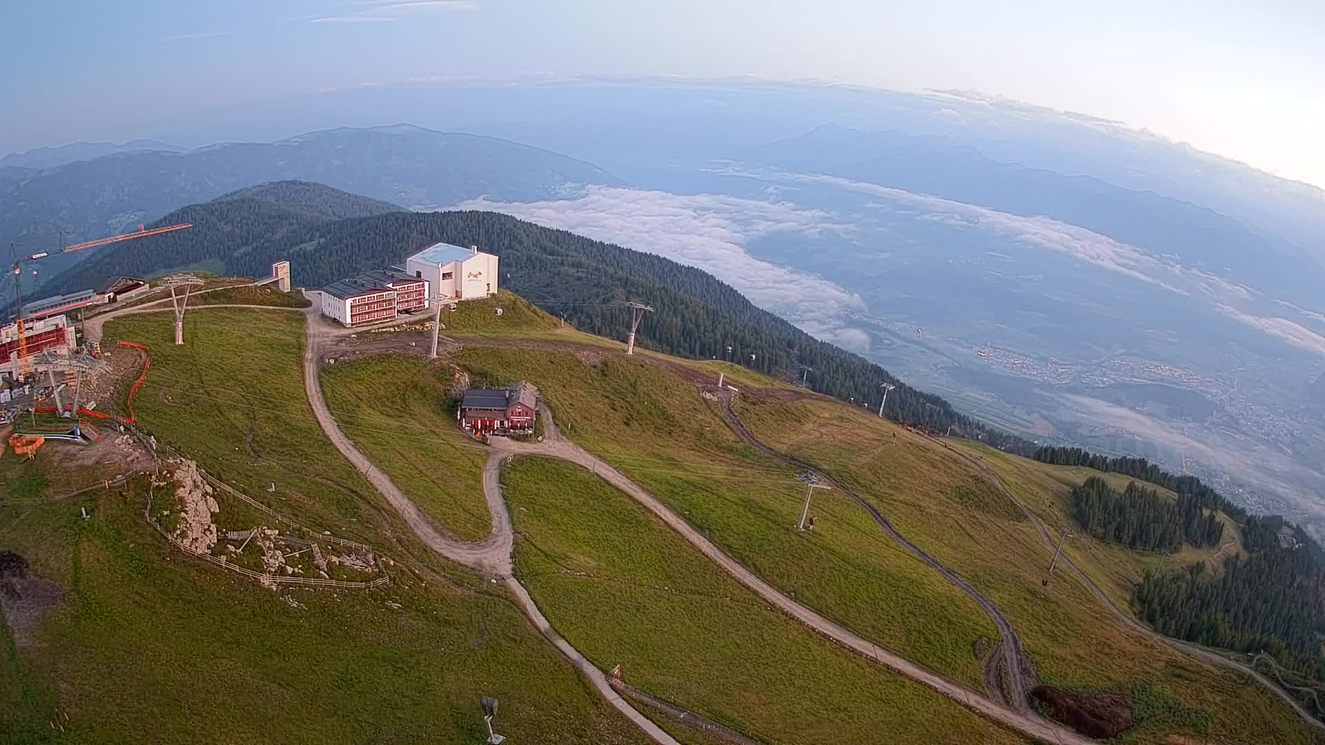 Kronplatz peak Ski resort | view to Bruneck