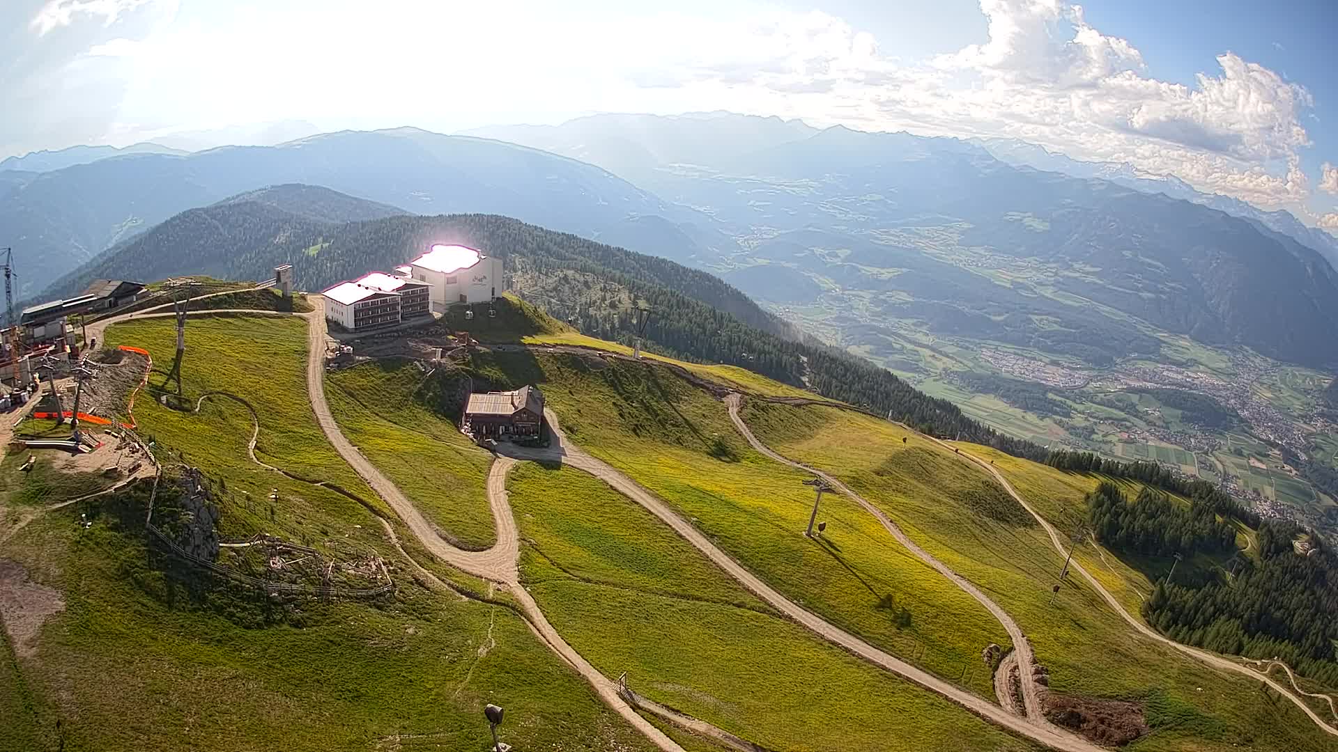 Kronplatz peak Ski resort | view to Bruneck