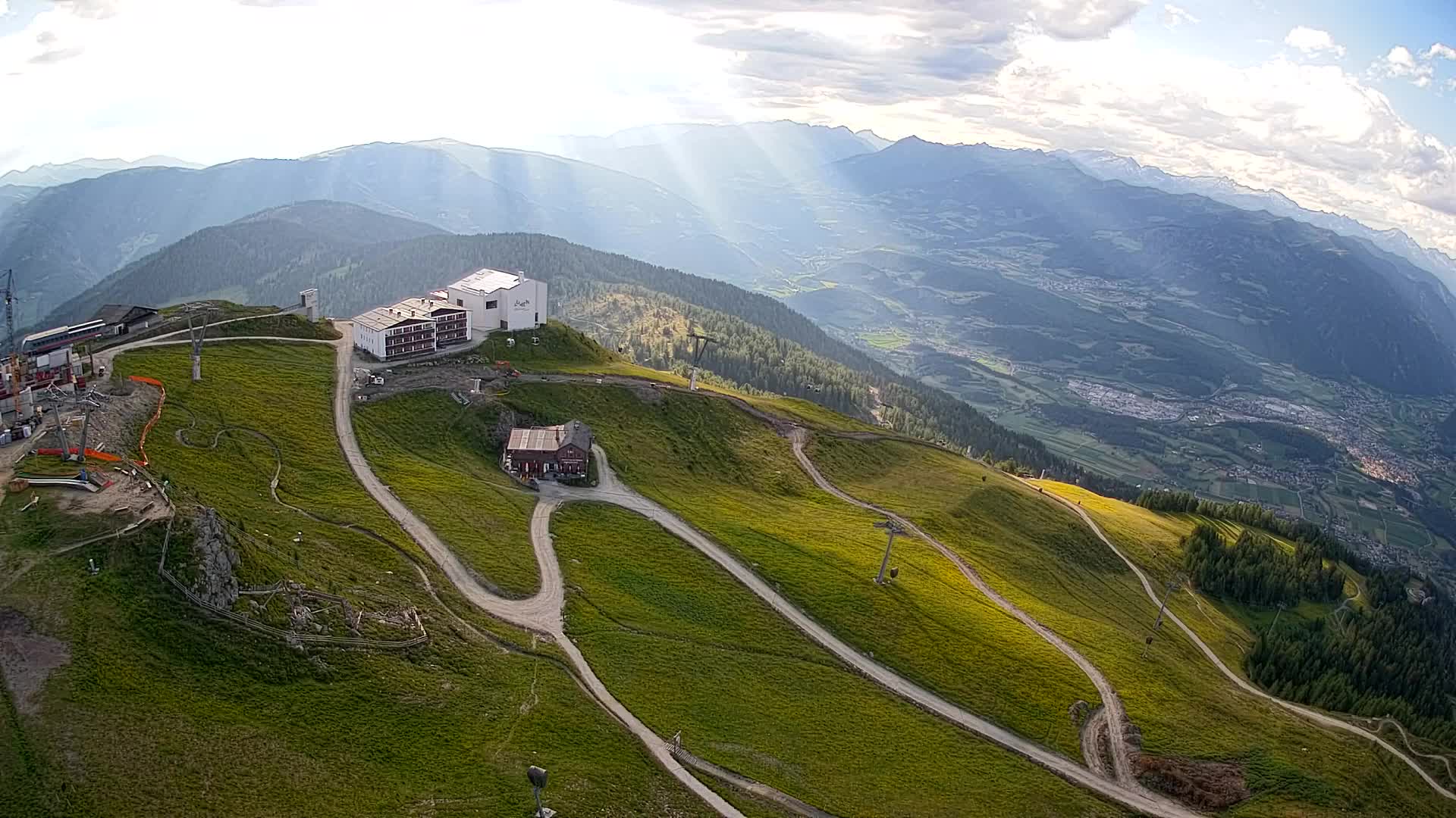 Kronplatz peak Ski resort | view to Bruneck