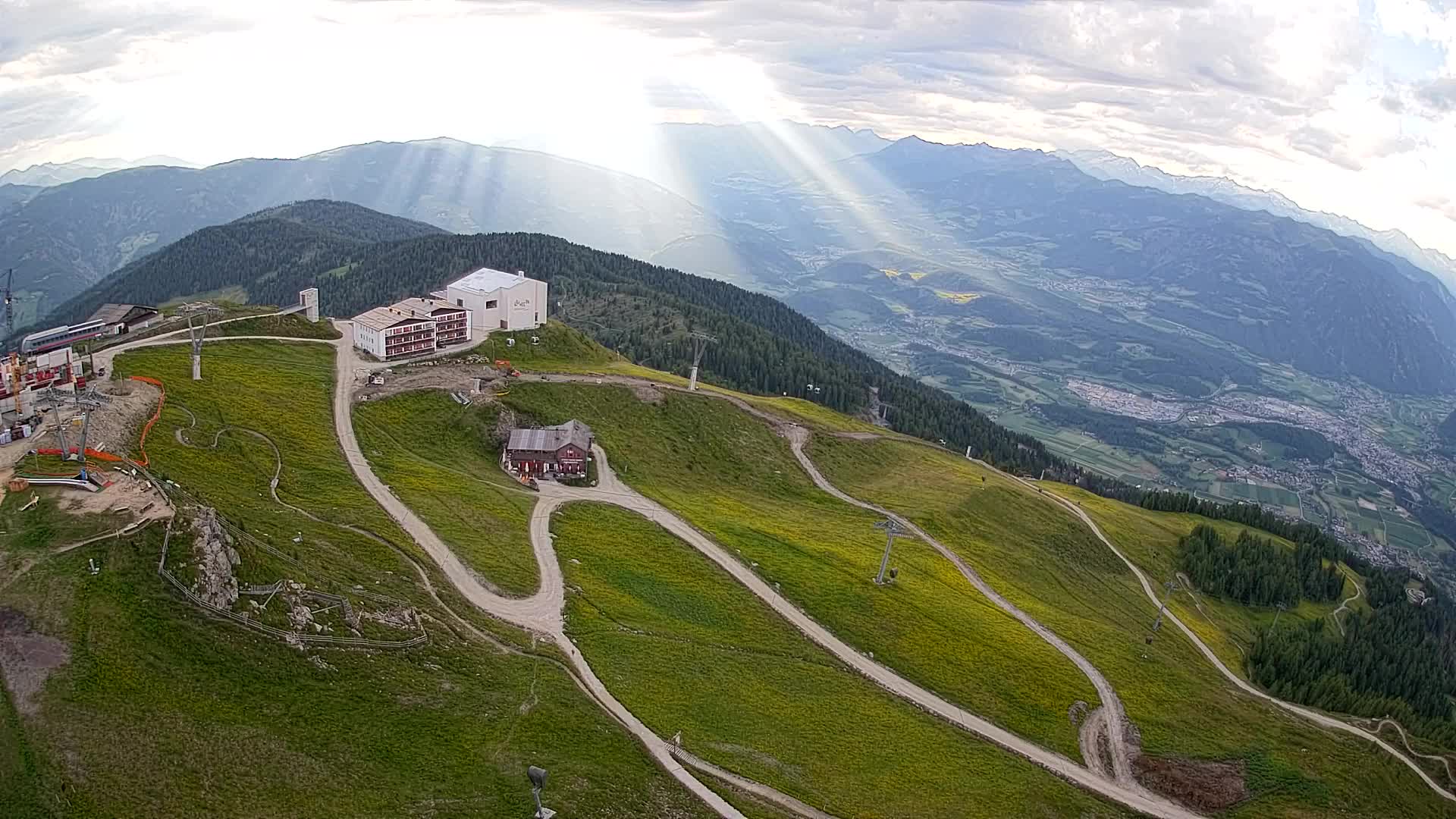Kronplatz peak Ski resort | view to Bruneck