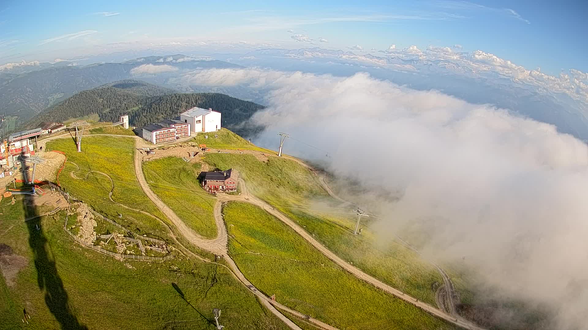 Kronplatz peak Ski resort | view to Bruneck