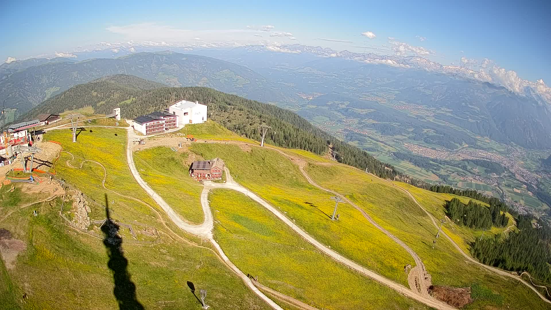 Kronplatz peak Ski resort | view to Bruneck