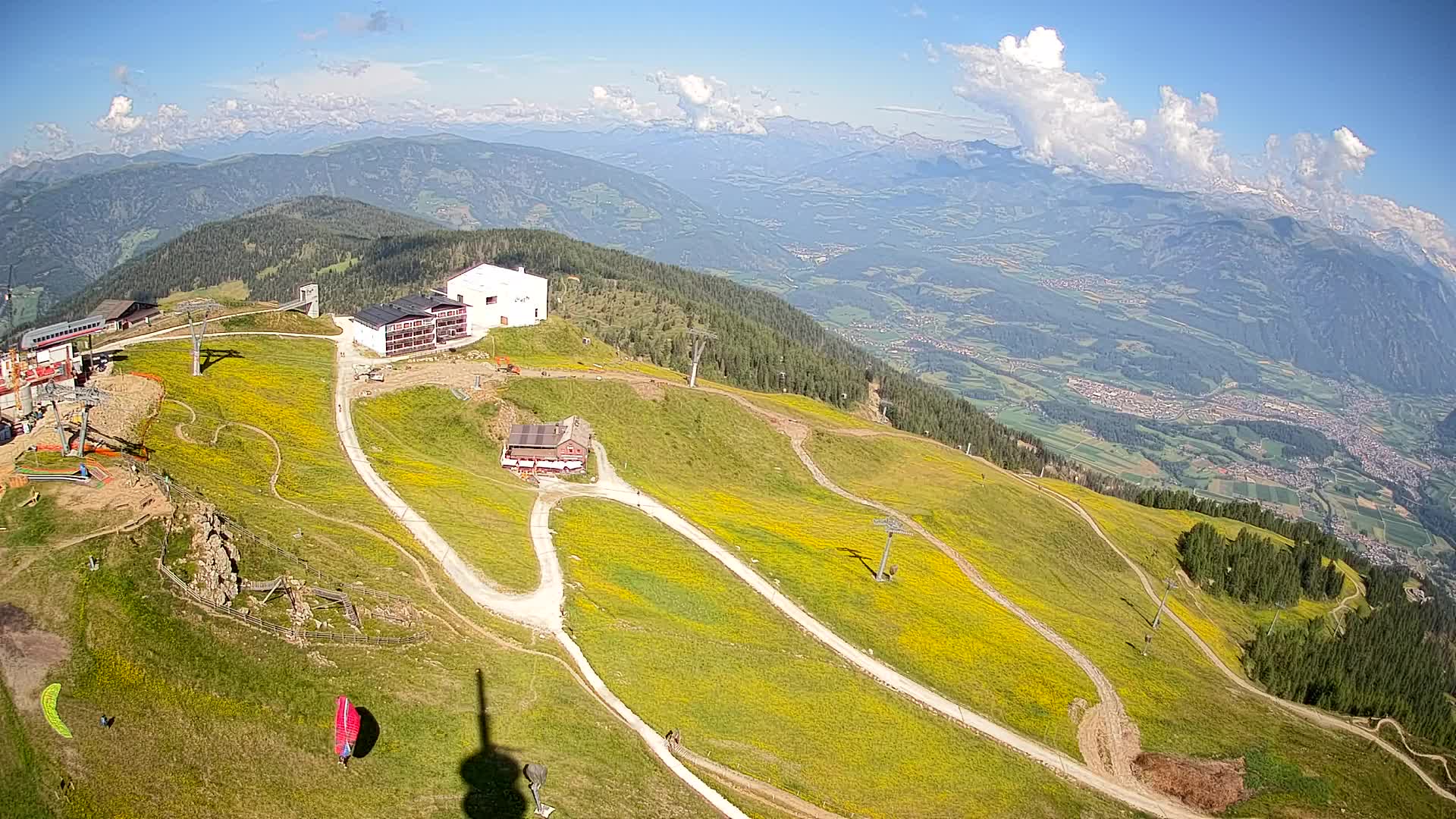 Kronplatz peak Ski resort | view to Bruneck