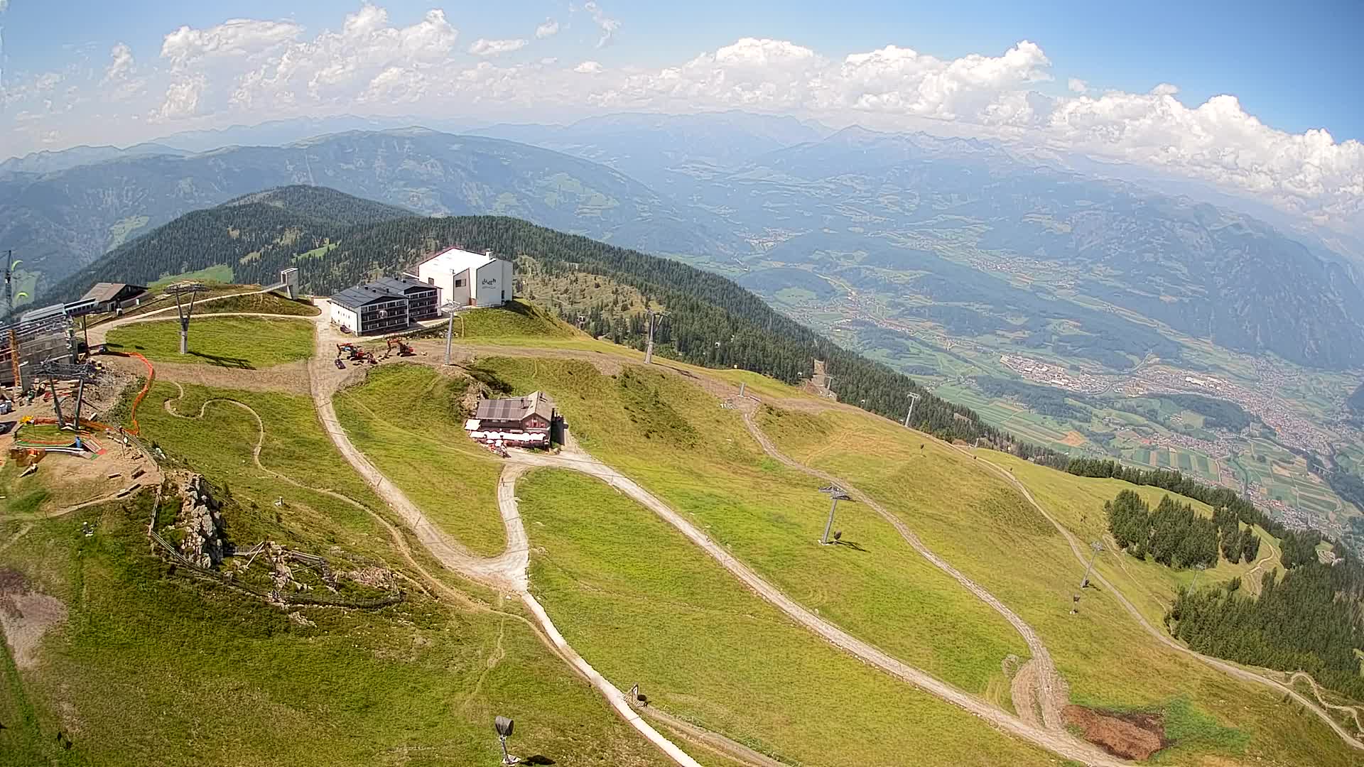 Kronplatz peak Ski resort | view to Bruneck