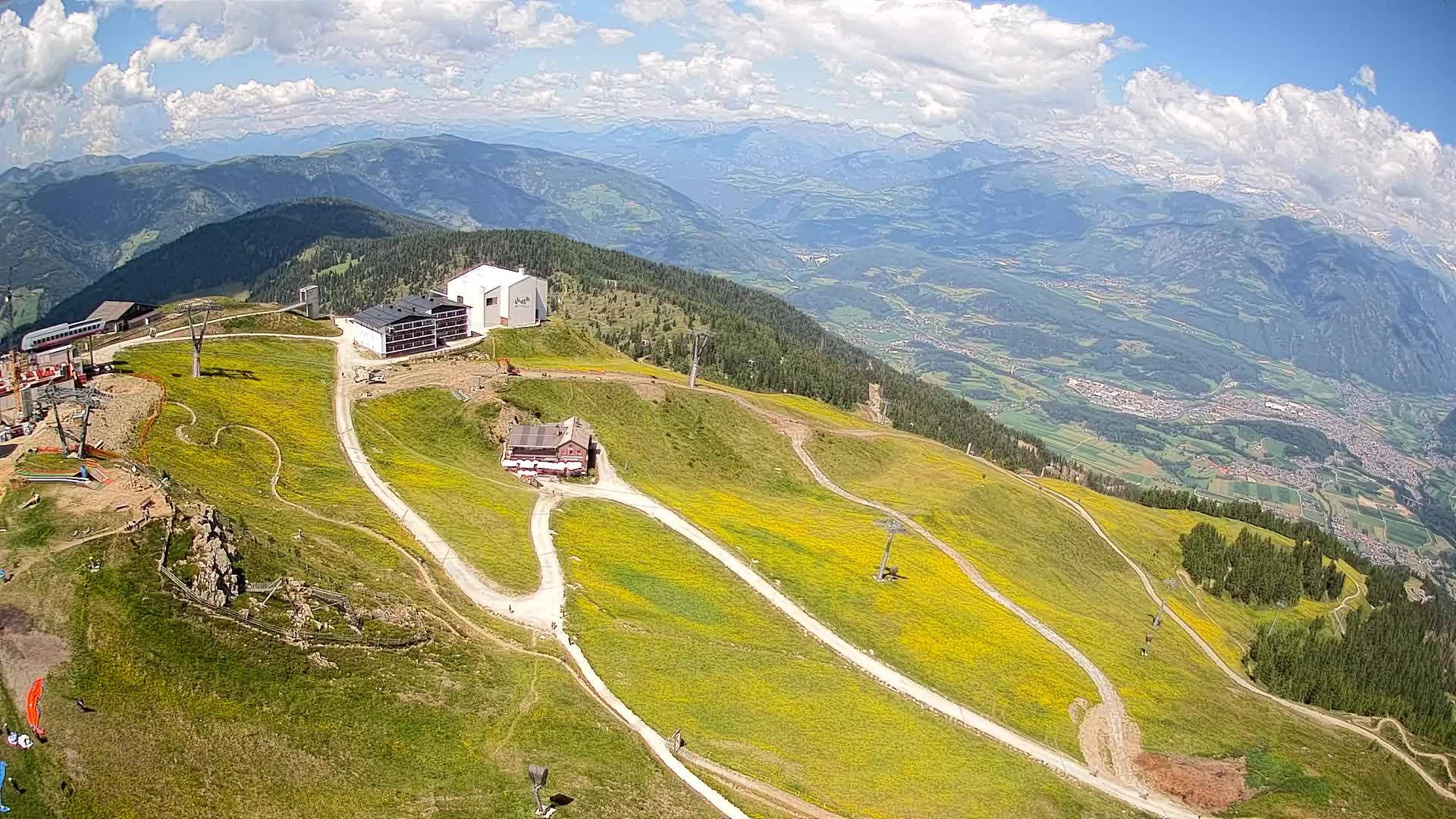 Station de ski Kronplatz sommet | vue sur Brunico