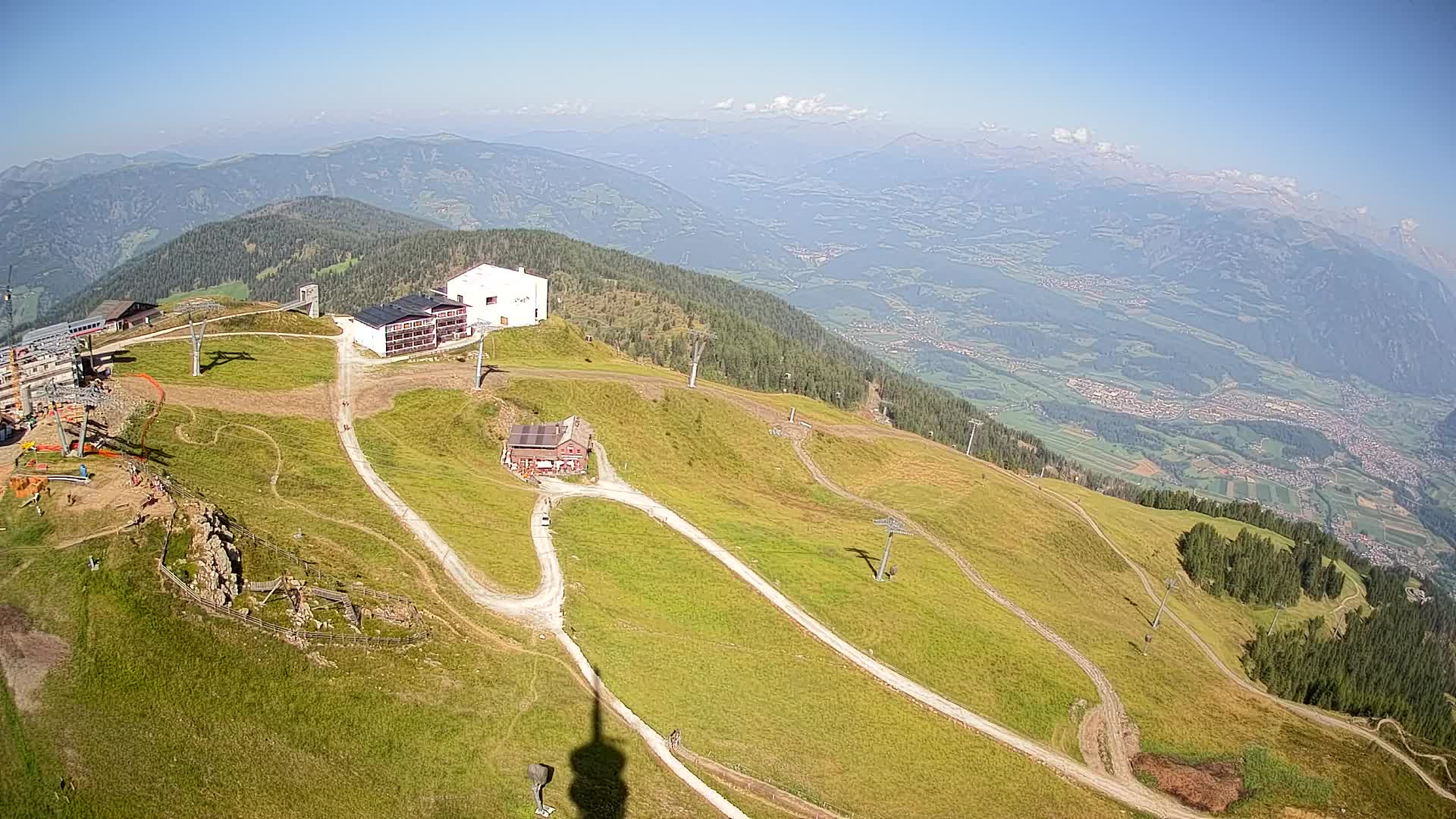 Skigebiet Kronplatz Gipfel | Blick auf Bruneck
