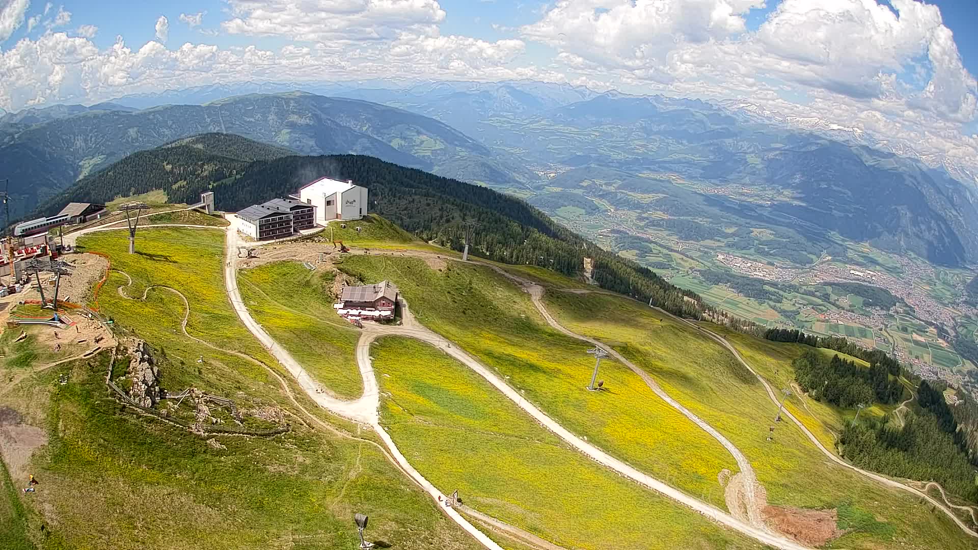Smučišče Kronplatz – vrh | pogled na Bruneck