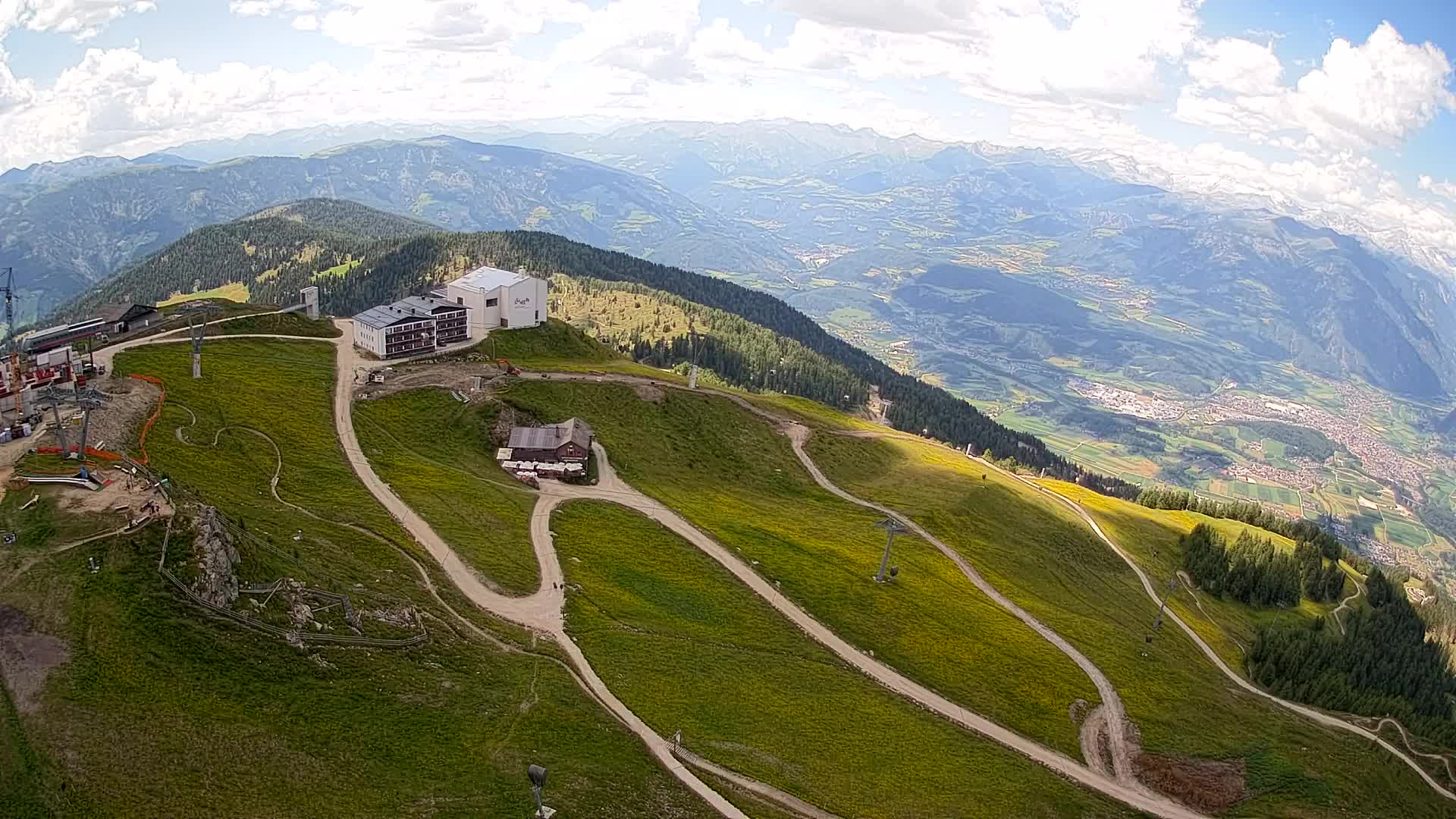 Smučišče Kronplatz – vrh | pogled na Bruneck