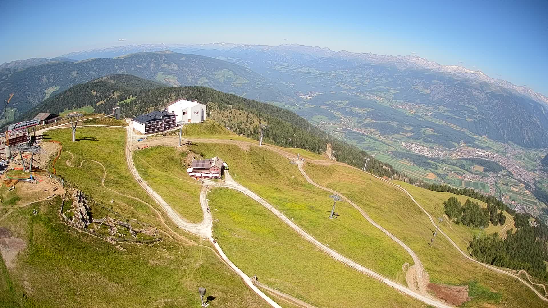 Kronplatz peak Ski resort | view to Bruneck
