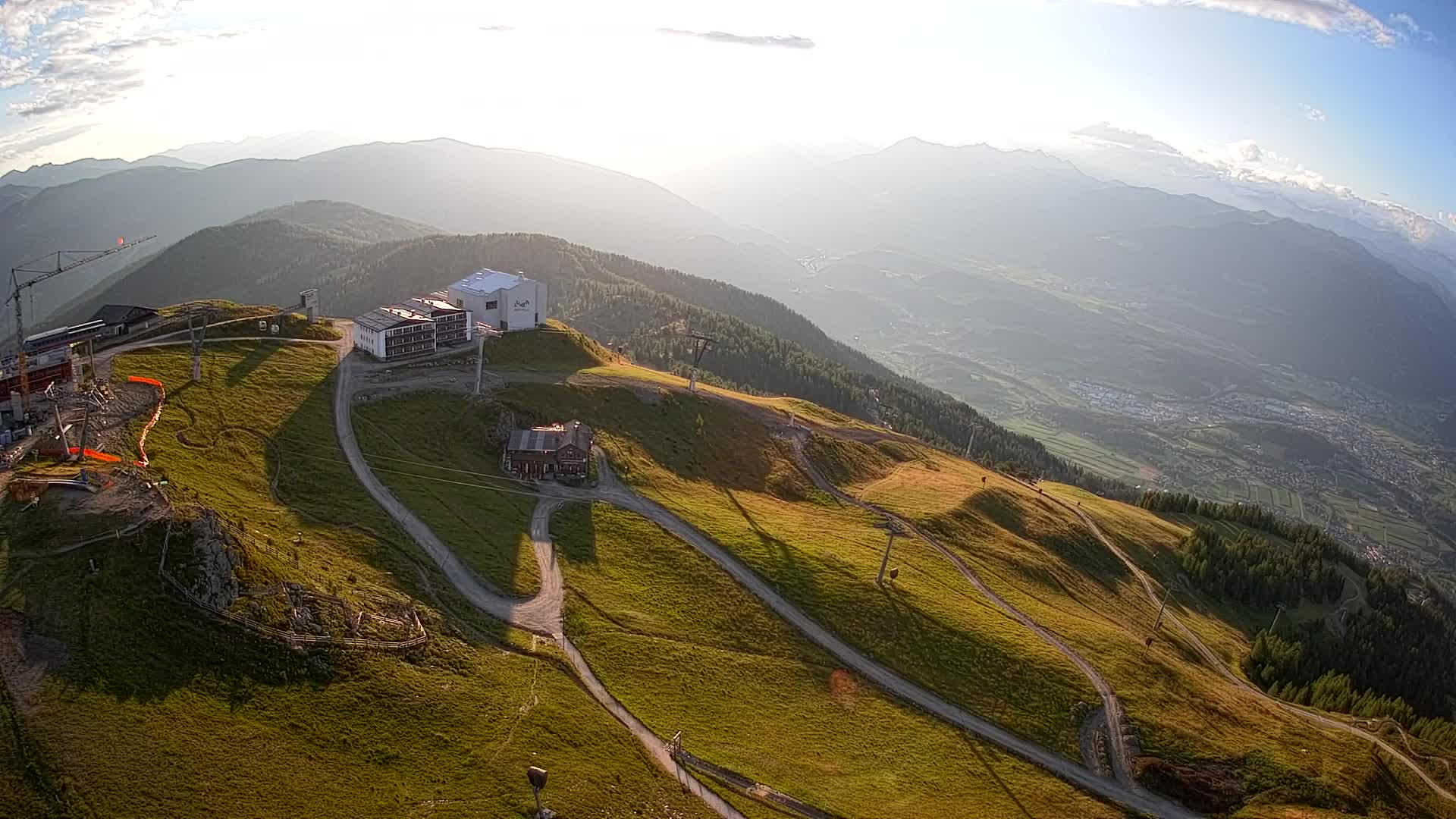 Station de ski Kronplatz sommet | vue sur Brunico