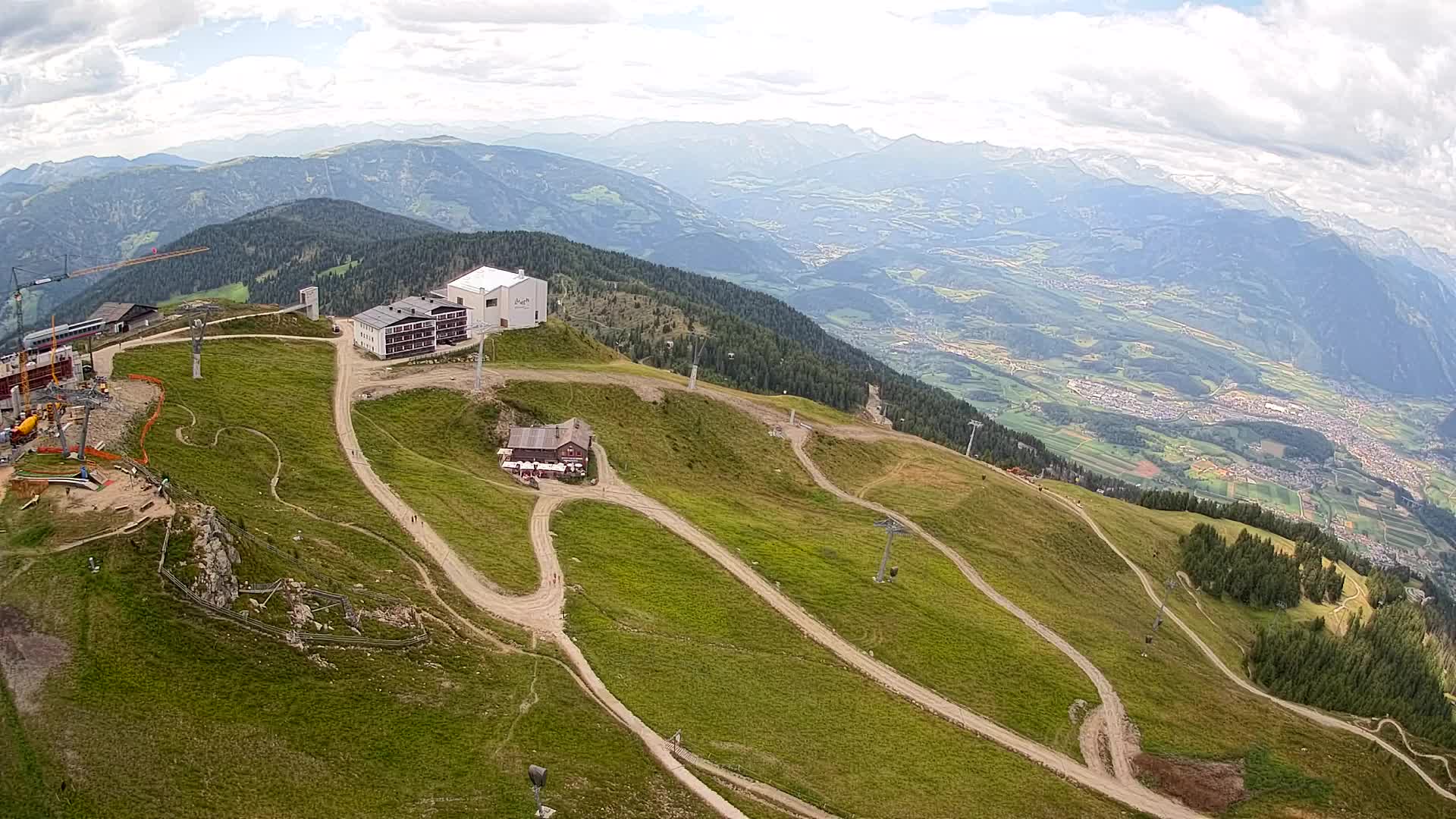 Station de ski Kronplatz sommet | vue sur Brunico