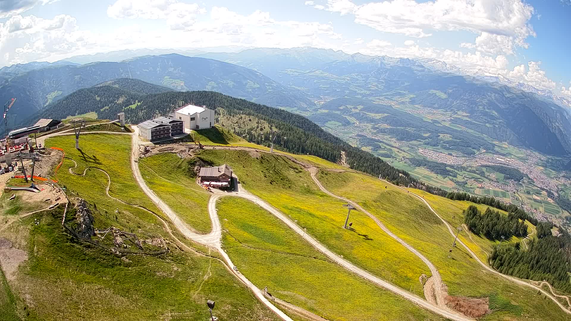 Kronplatz peak Ski resort | view to Bruneck