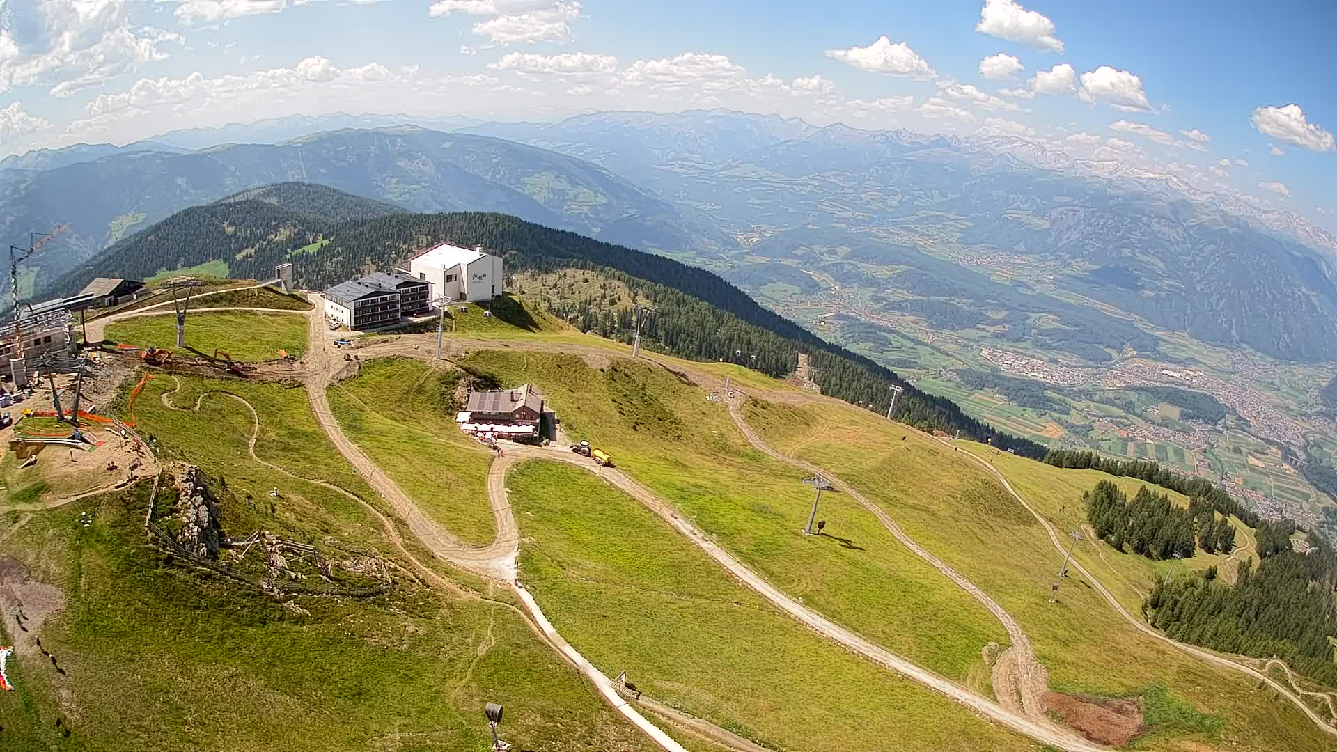 Station de ski Kronplatz sommet | vue sur Brunico