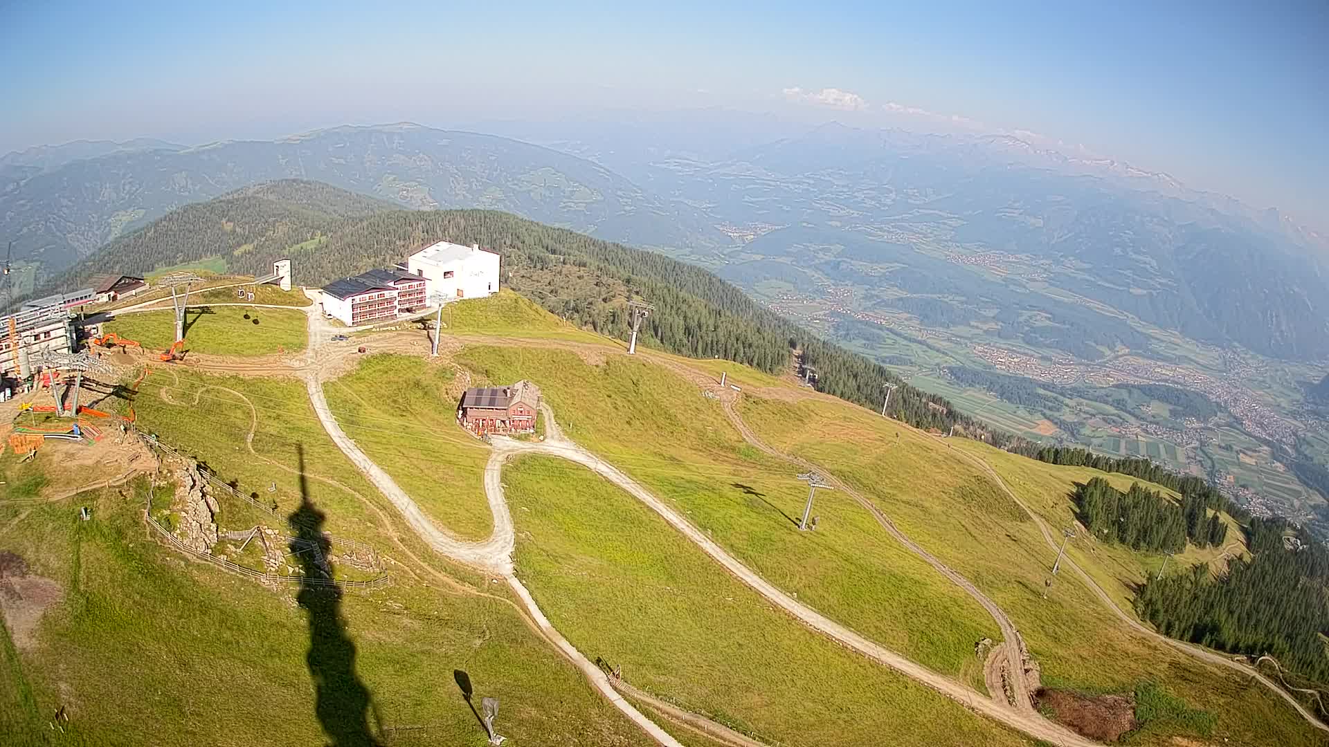 Station de ski Kronplatz sommet | vue sur Brunico