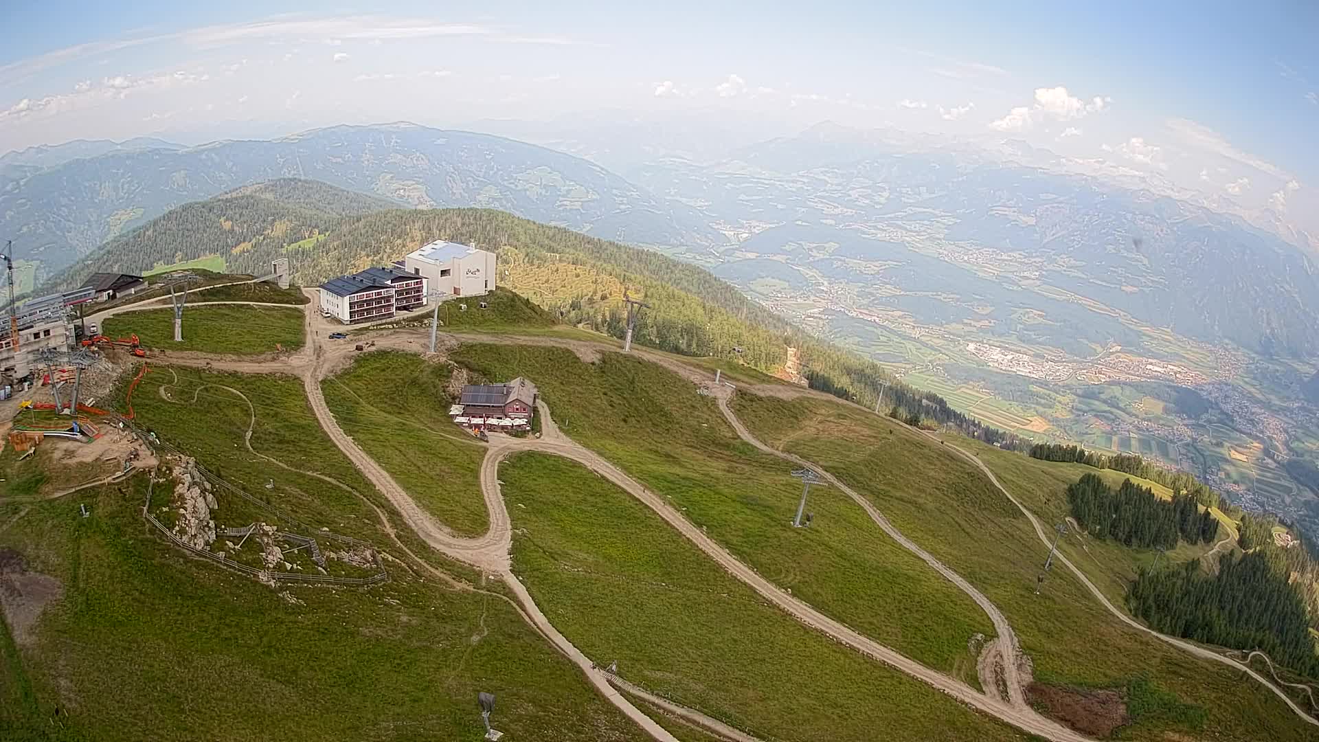Kronplatz peak Ski resort | view to Bruneck