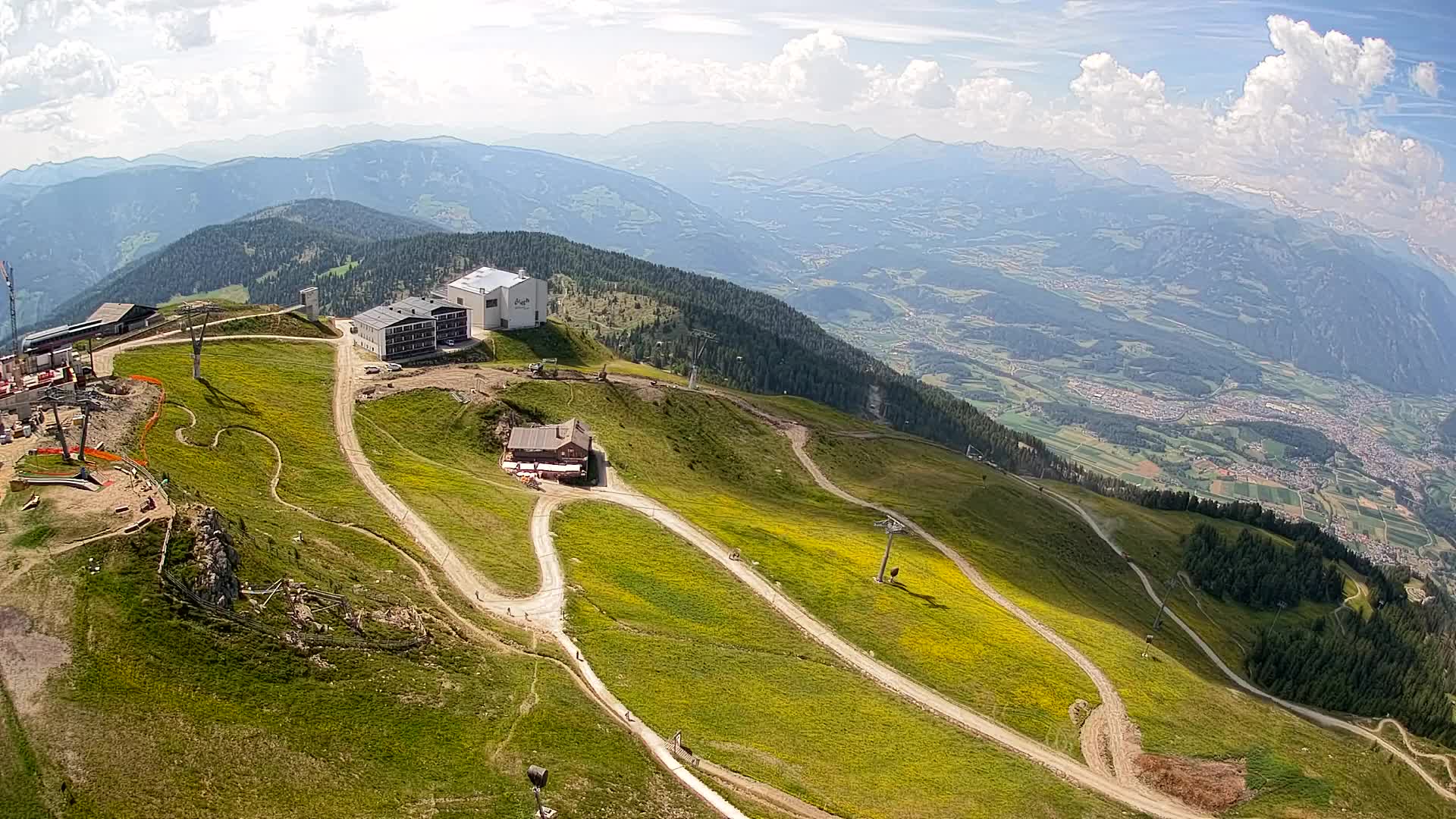Kronplatz peak Ski resort | view to Bruneck