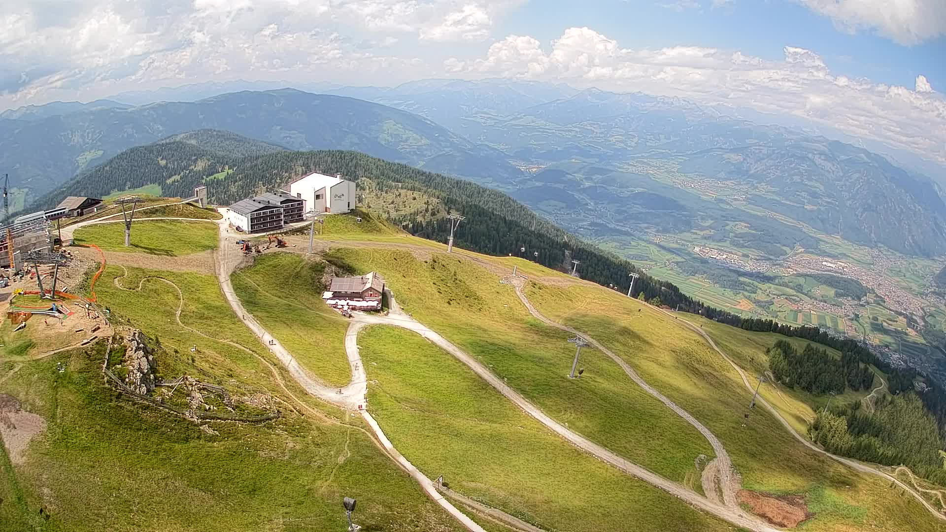 Kronplatz peak Ski resort | view to Bruneck