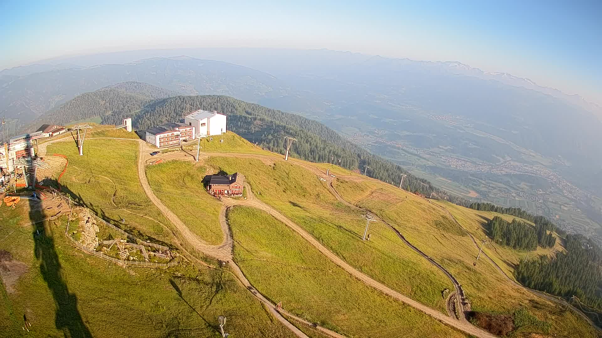Kronplatz peak Ski resort | view to Bruneck