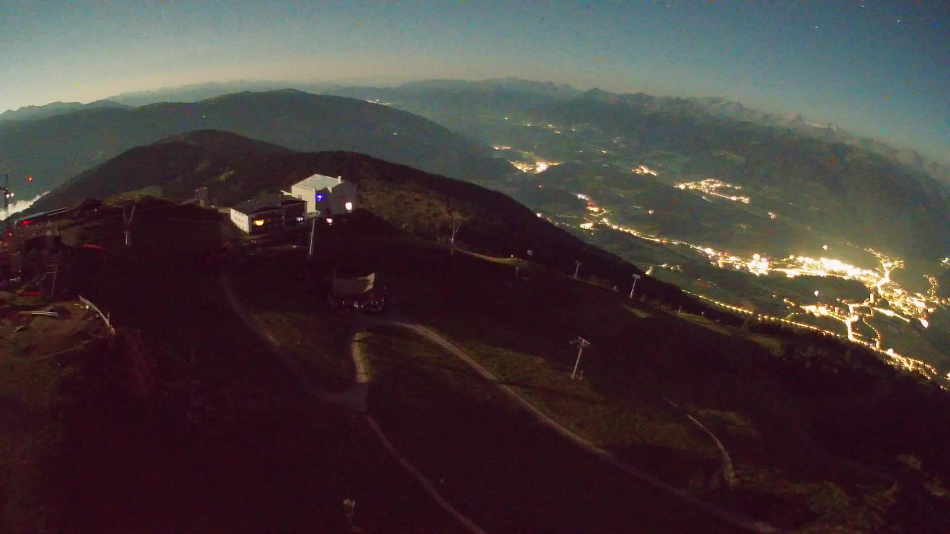 Station de ski Kronplatz sommet | vue sur Brunico