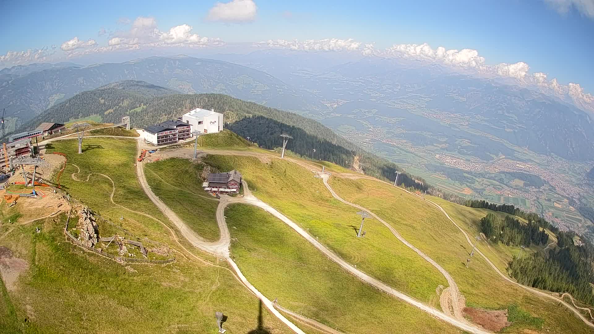 Skigebiet Kronplatz Gipfel | Blick auf Bruneck