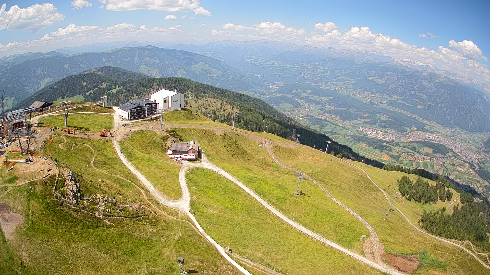 Kronplatz peak Ski resort | view to Bruneck