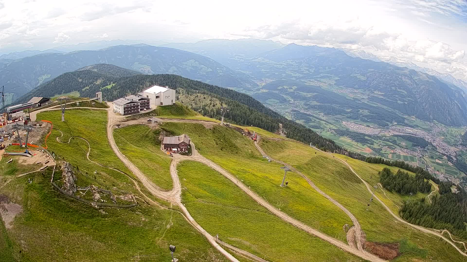 Kronplatz peak Ski resort | view to Bruneck