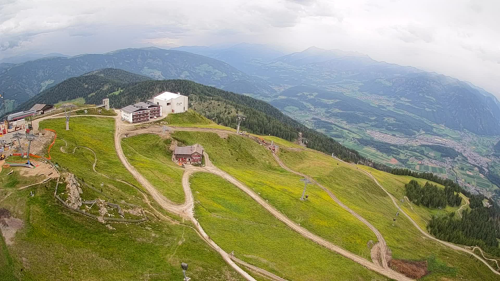 Kronplatz peak Ski resort | view to Bruneck