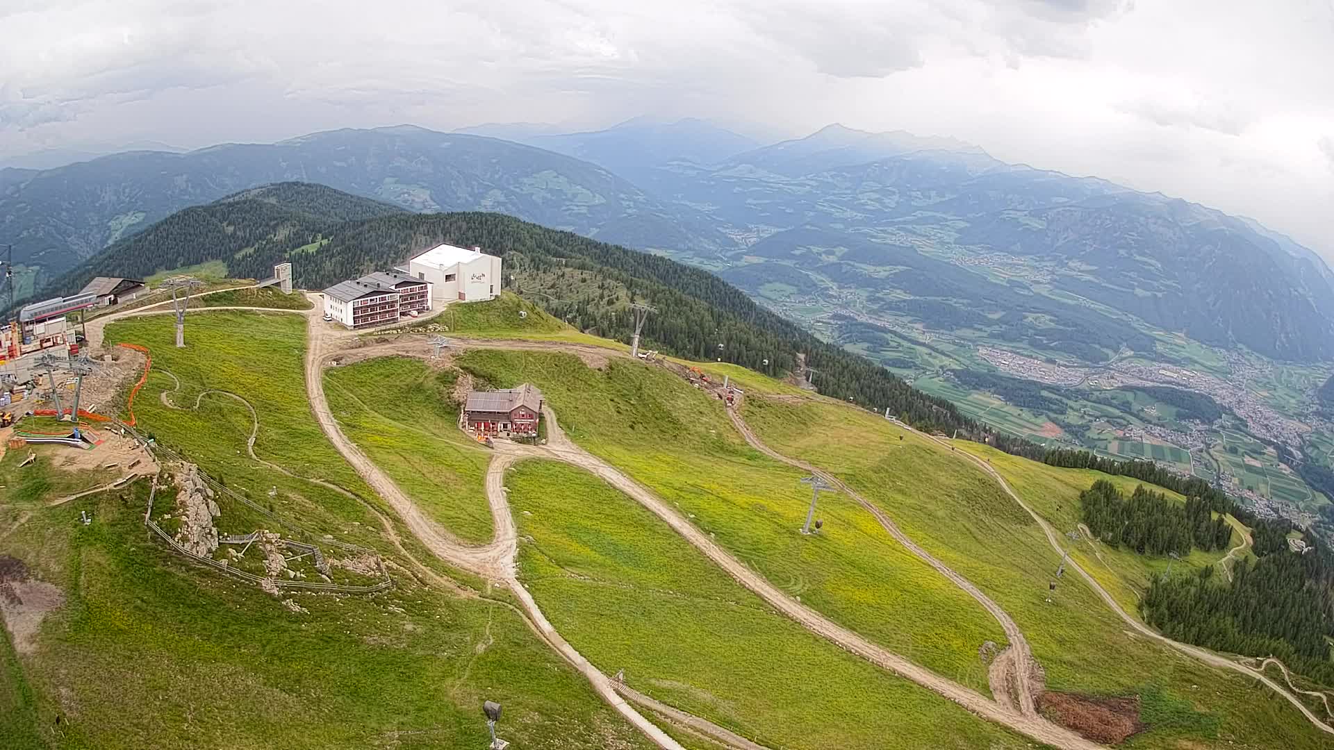 Kronplatz peak Ski resort | view to Bruneck