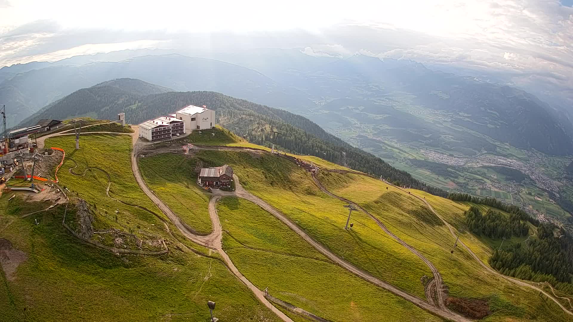 Kronplatz peak Ski resort | view to Bruneck