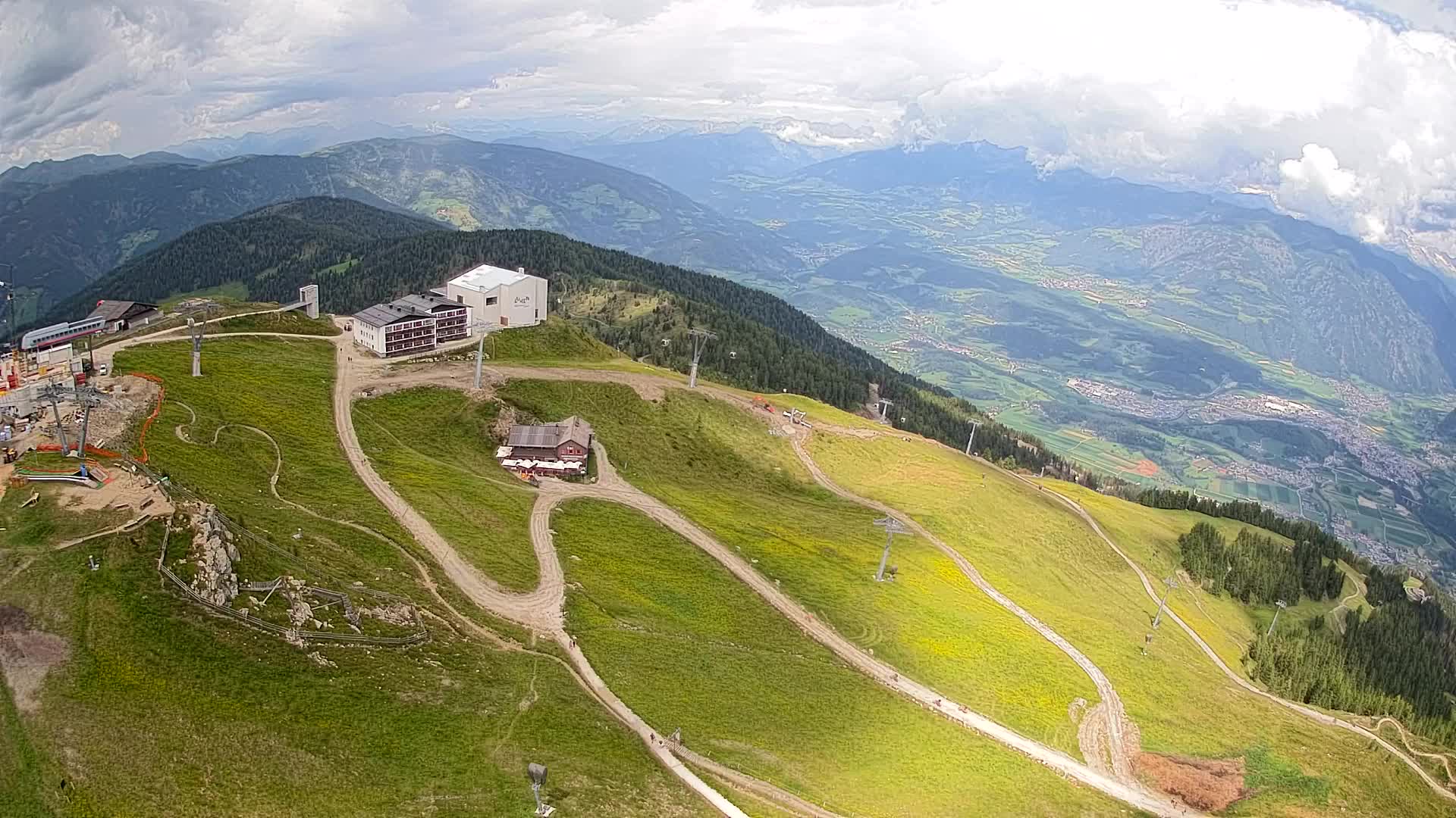 Smučišče Kronplatz – vrh | pogled na Bruneck