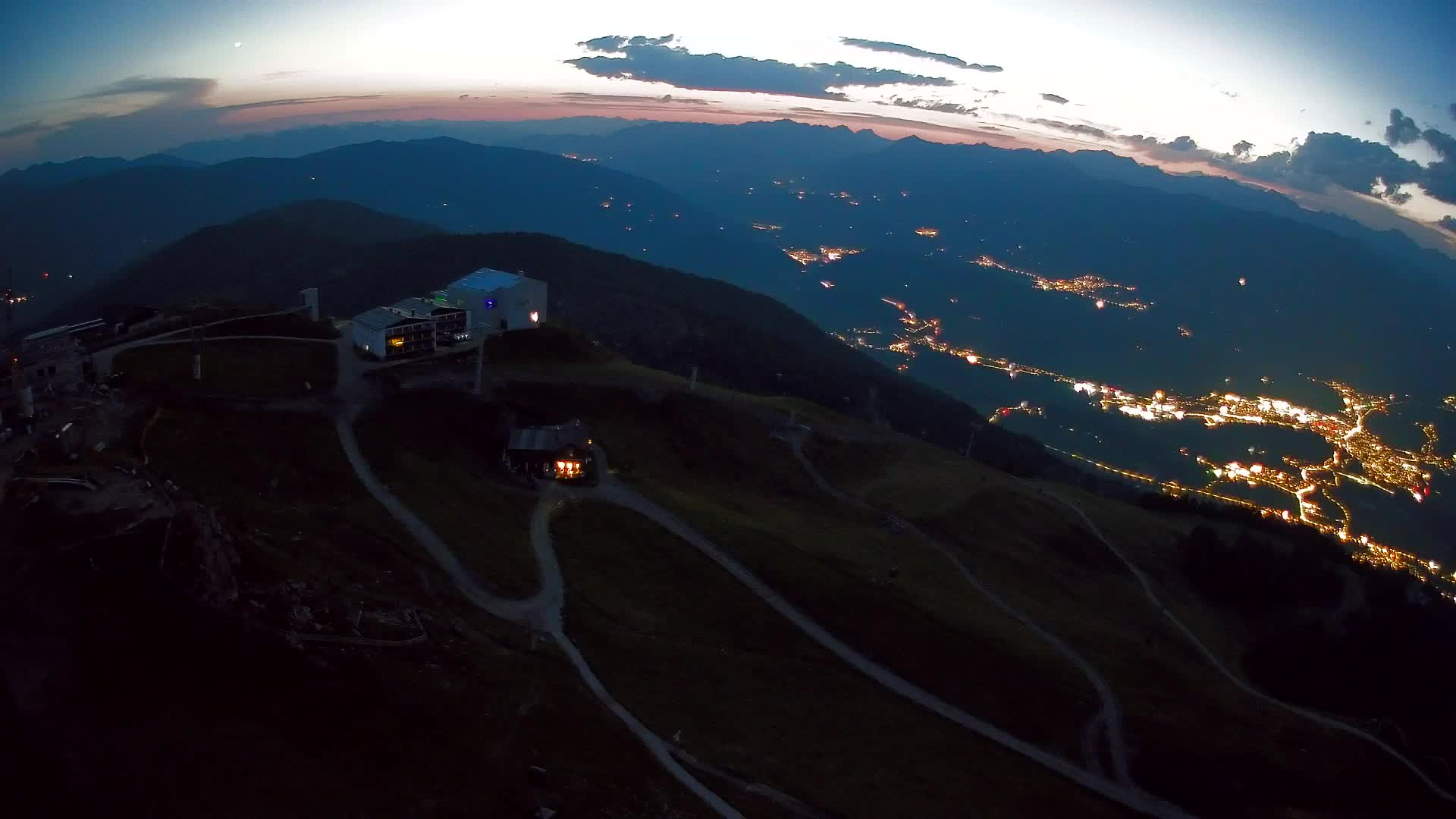 Station de ski Kronplatz sommet | vue sur Brunico