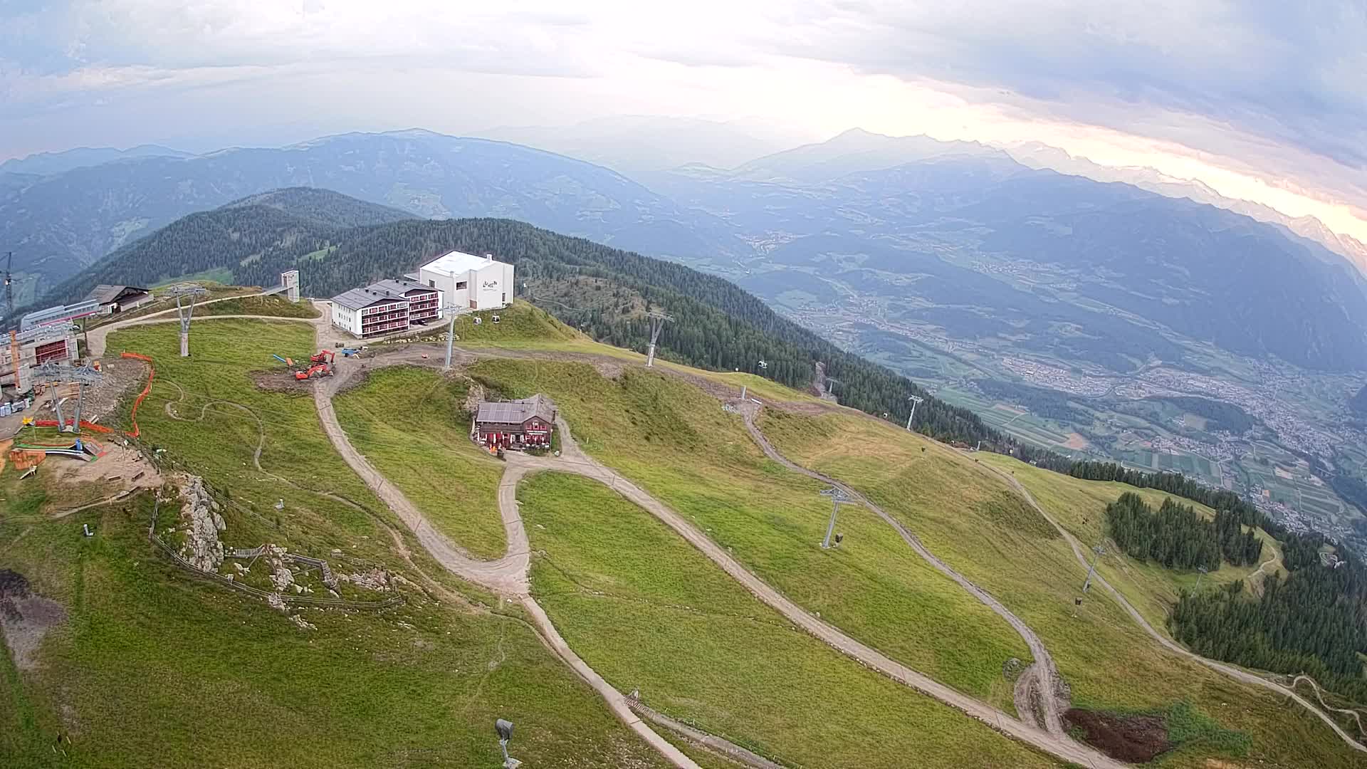 Kronplatz peak Ski resort | view to Bruneck