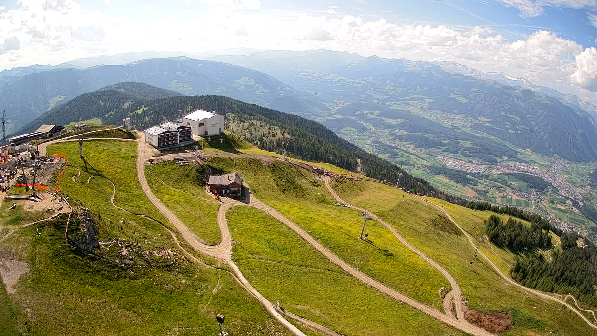Kronplatz peak Ski resort | view to Bruneck