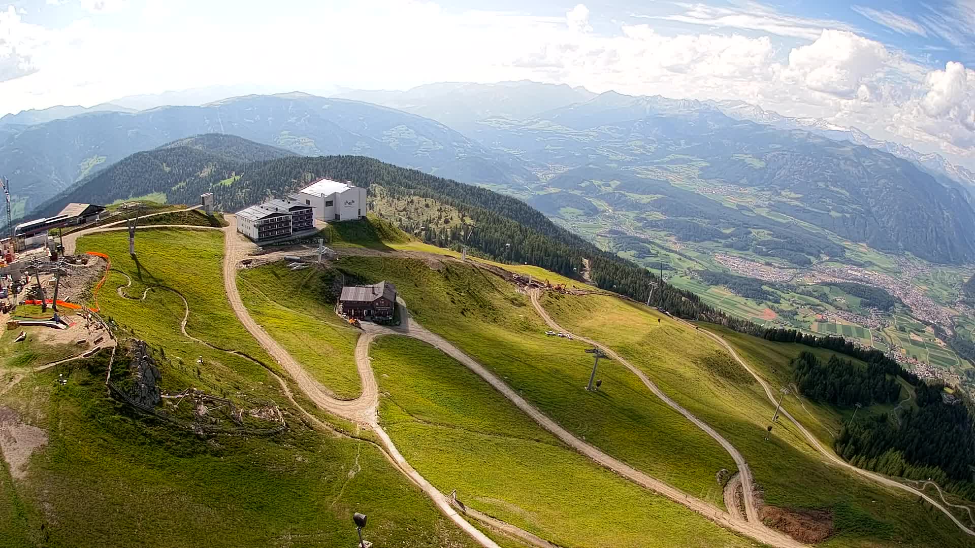 Kronplatz peak Ski resort | view to Bruneck