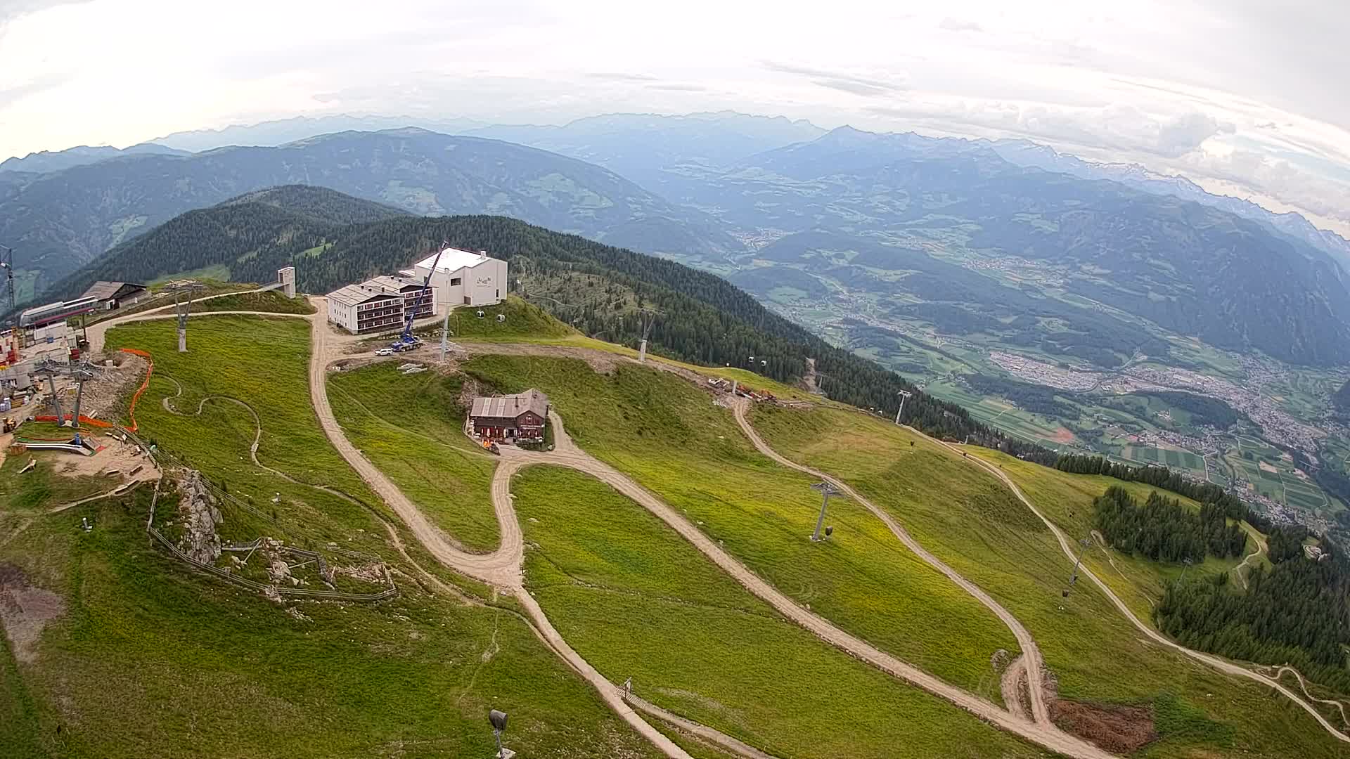 Smučišče Kronplatz – vrh | pogled na Bruneck