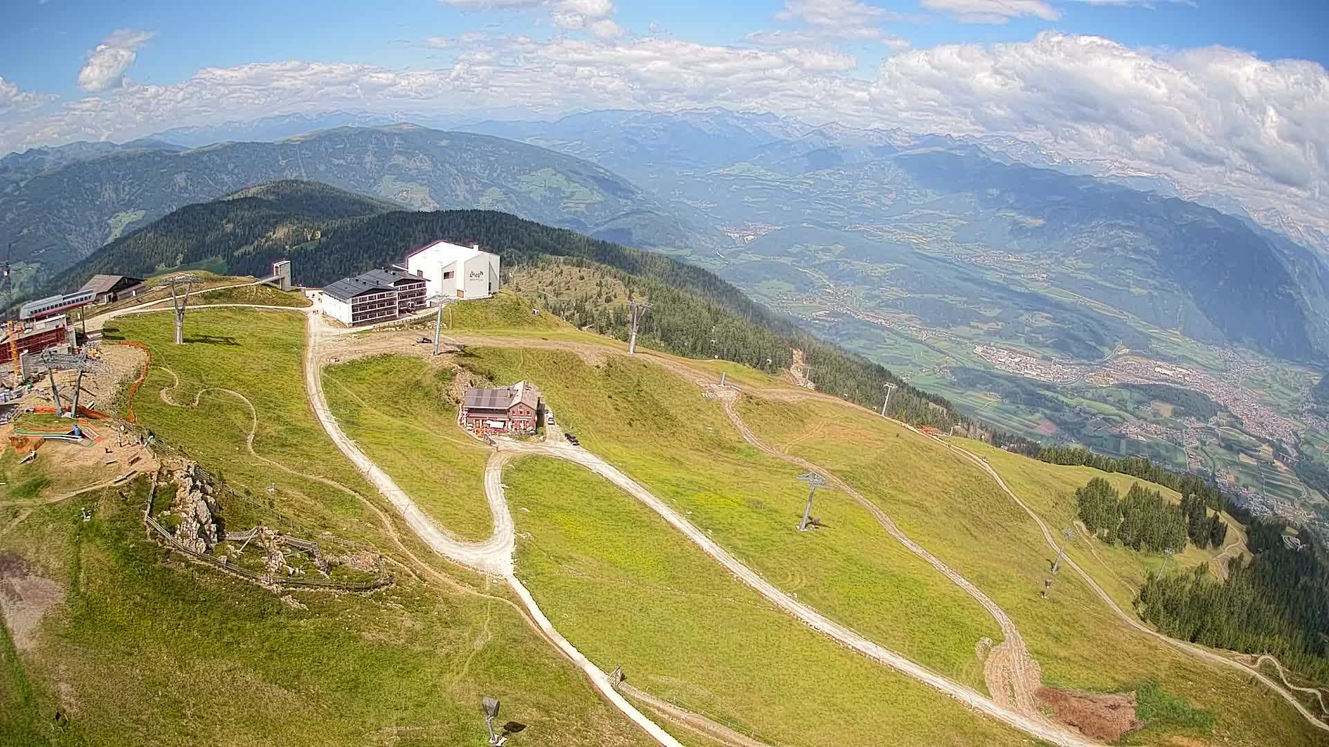 Kronplatz peak Ski resort | view to Bruneck