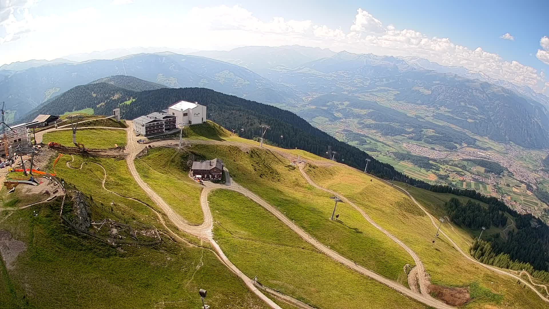 Kronplatz peak Ski resort | view to Bruneck