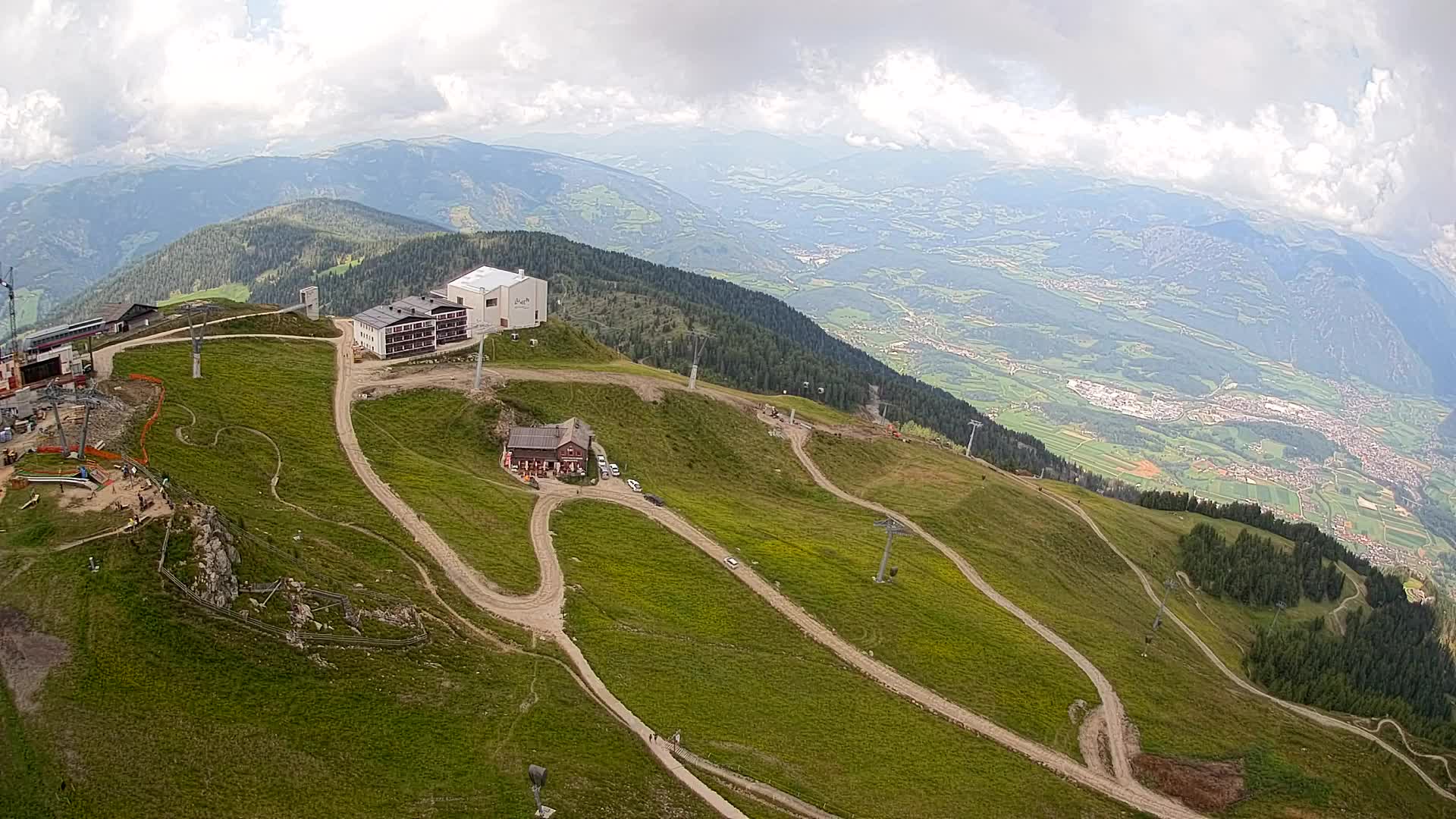 Kronplatz peak Ski resort | view to Bruneck