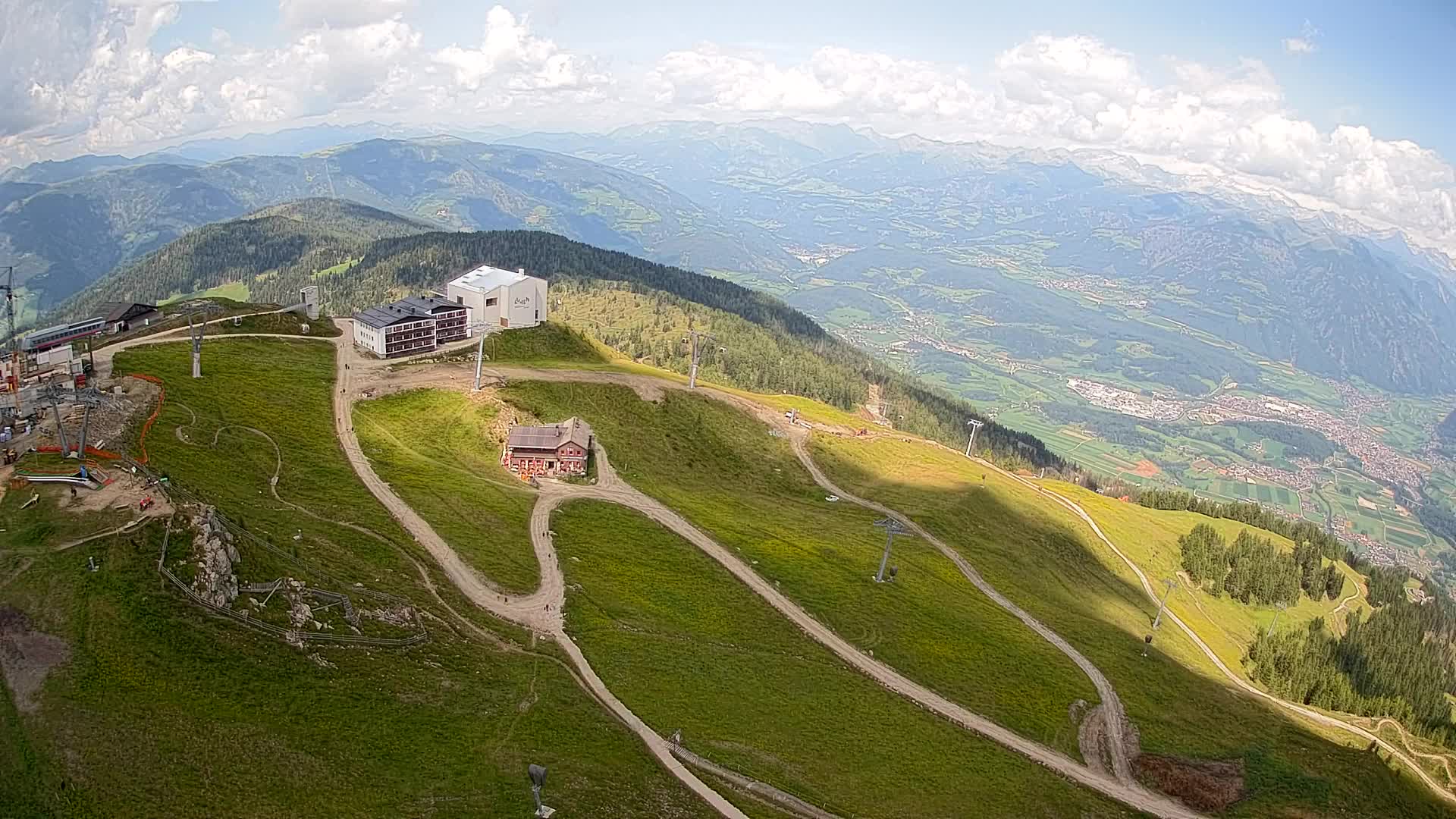 Kronplatz peak Ski resort | view to Bruneck