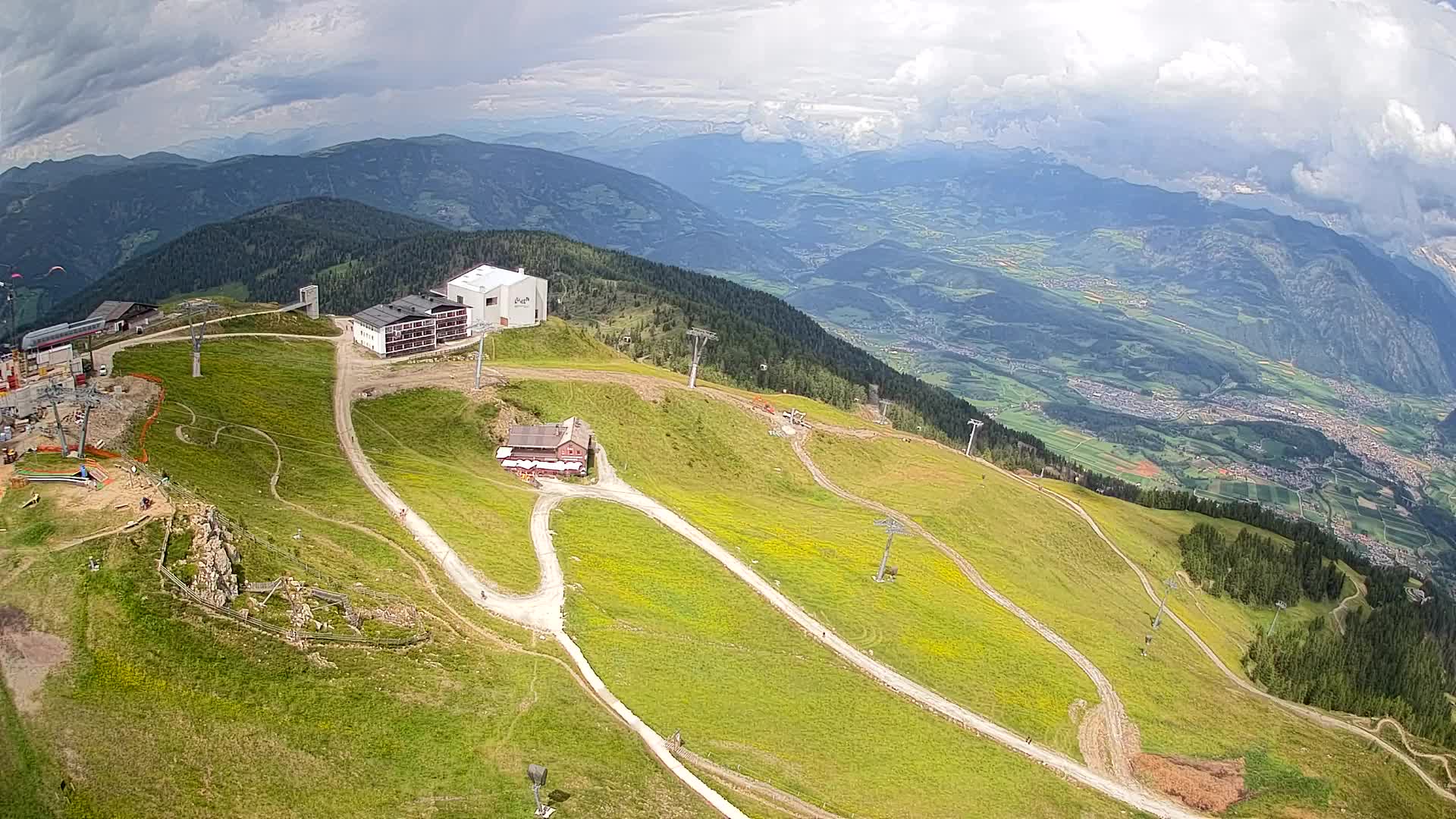 Kronplatz peak Ski resort | view to Bruneck