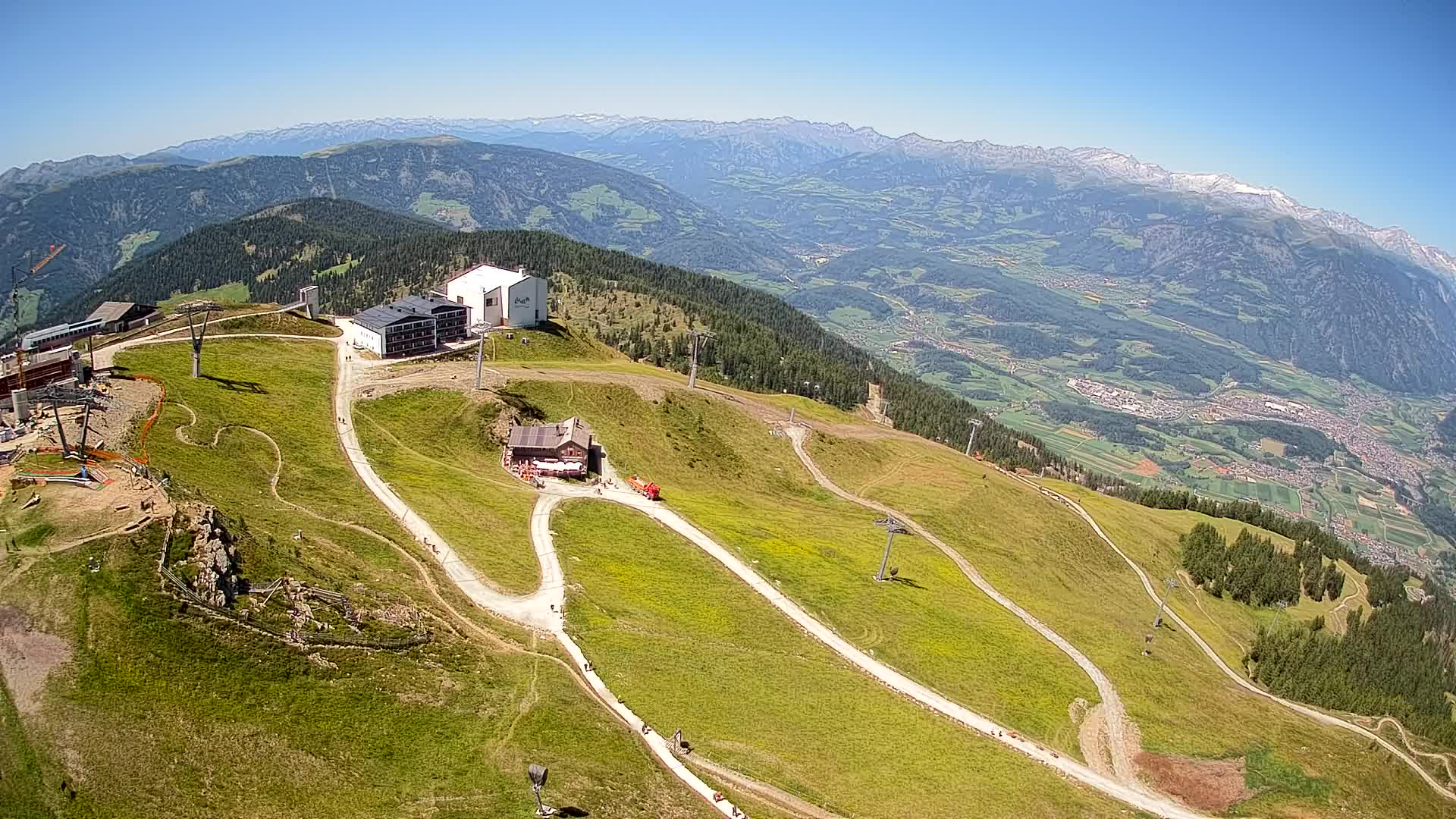 Station de ski Kronplatz sommet | vue sur Brunico