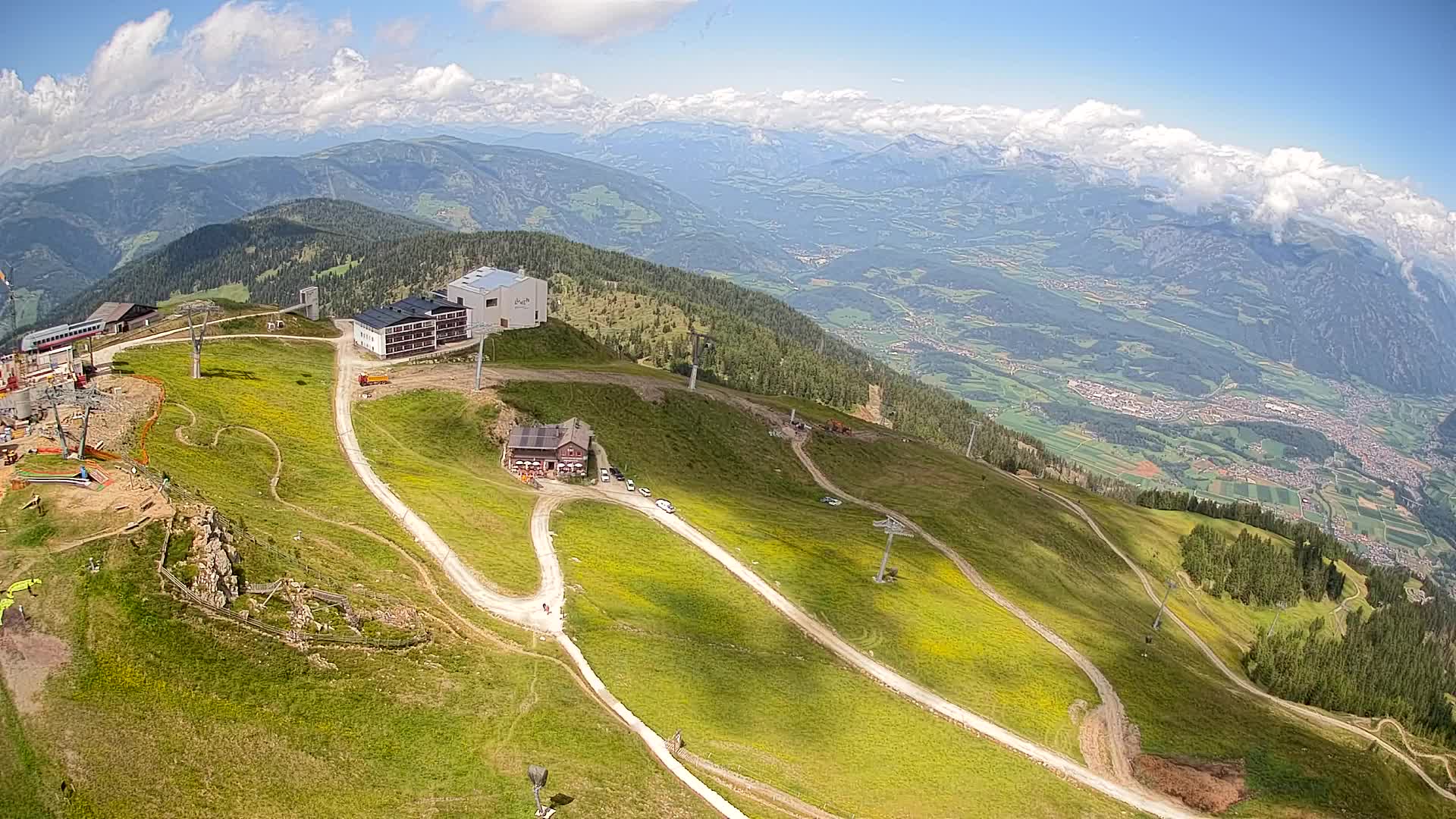 Kronplatz peak Ski resort | view to Bruneck
