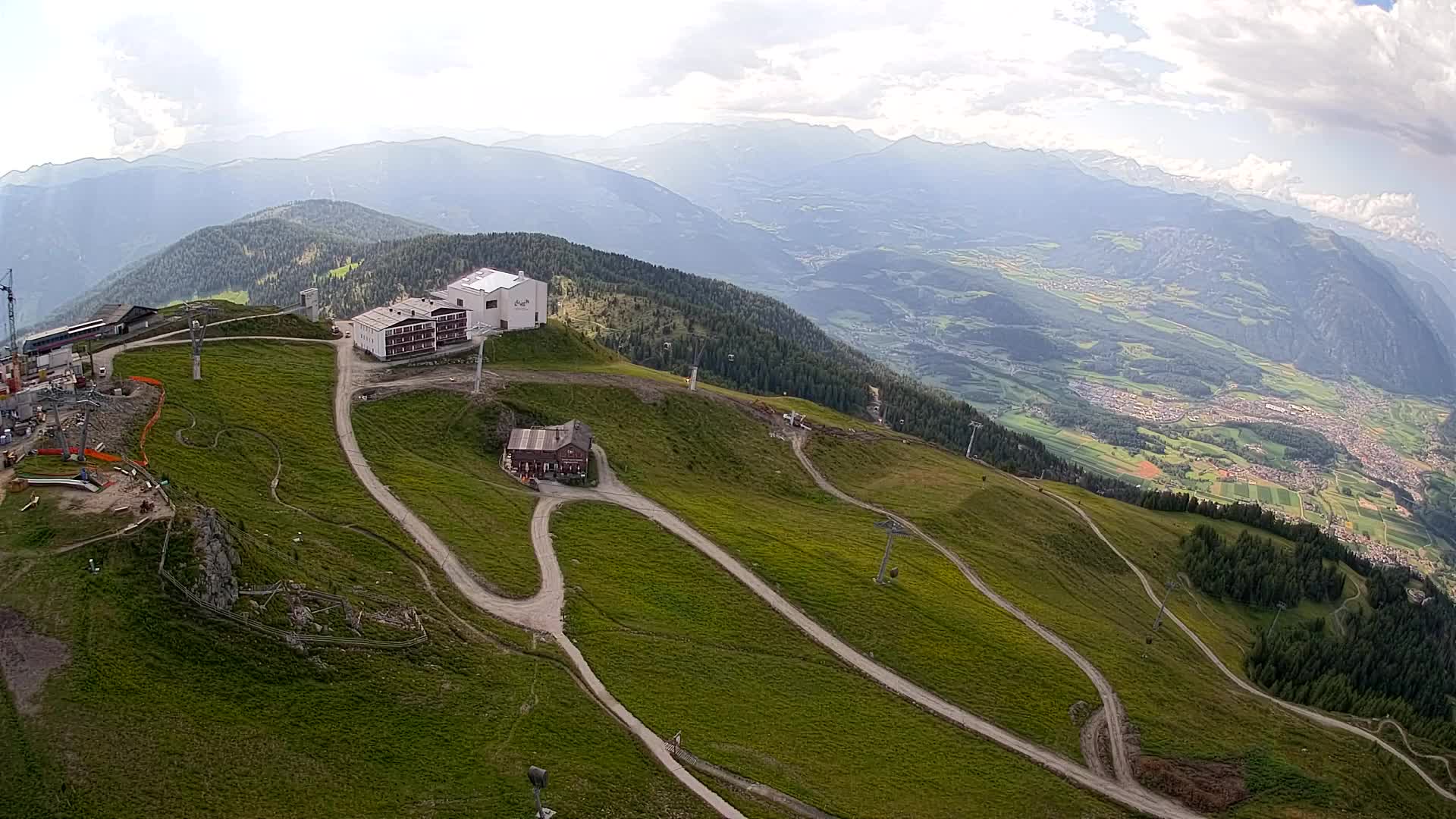 Kronplatz peak Ski resort | view to Bruneck