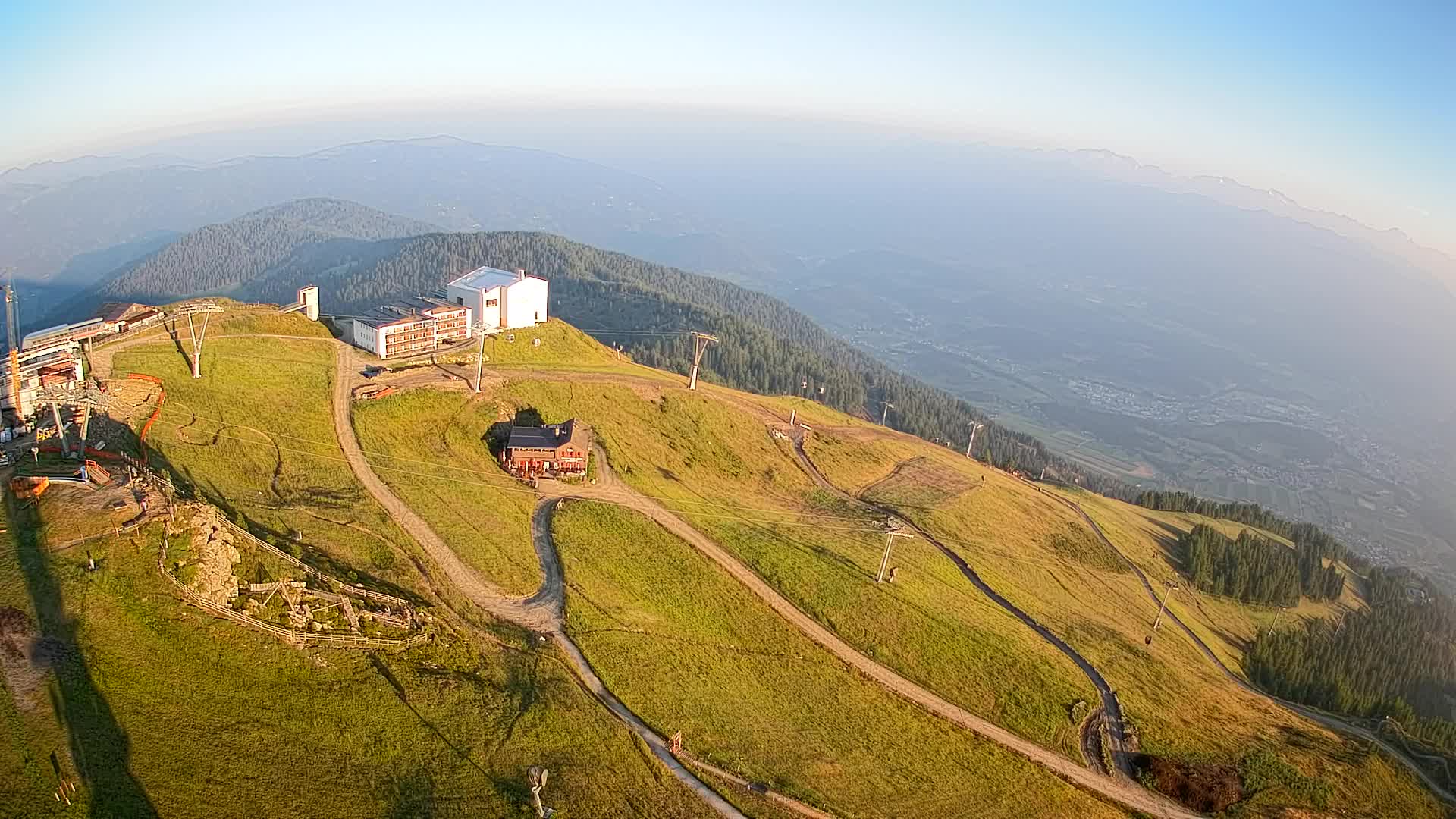 Kronplatz peak Ski resort | view to Bruneck