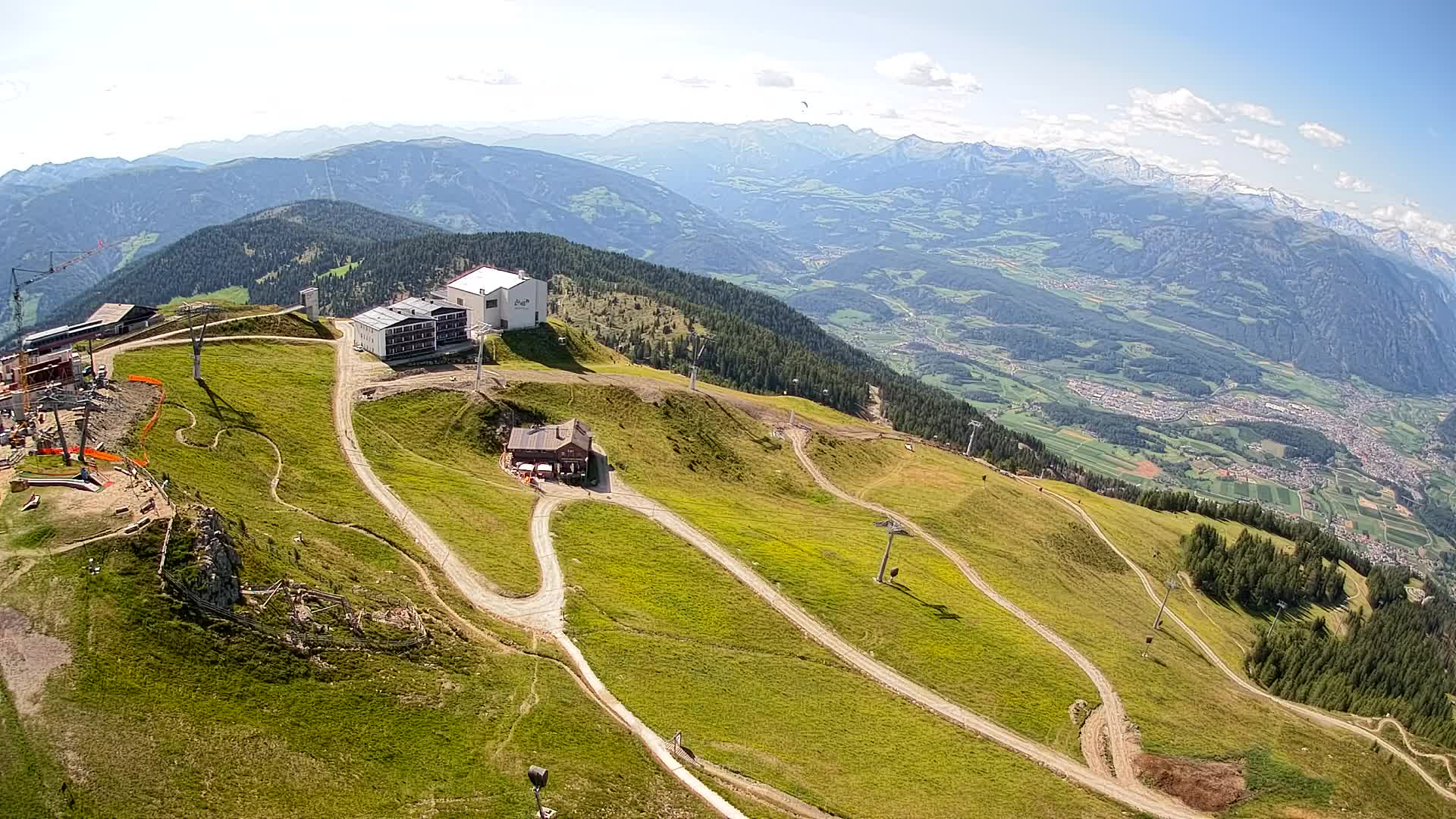Station de ski Kronplatz sommet | vue sur Brunico