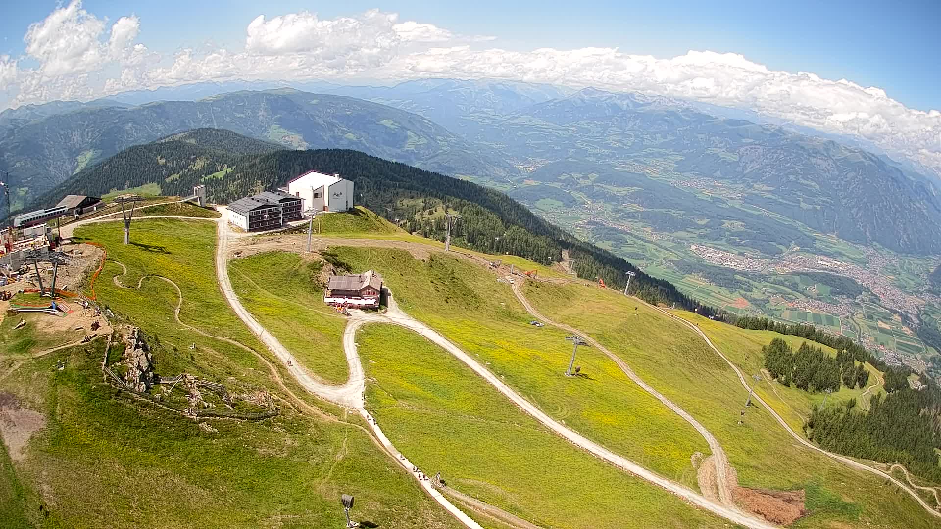 Kronplatz peak Ski resort | view to Bruneck