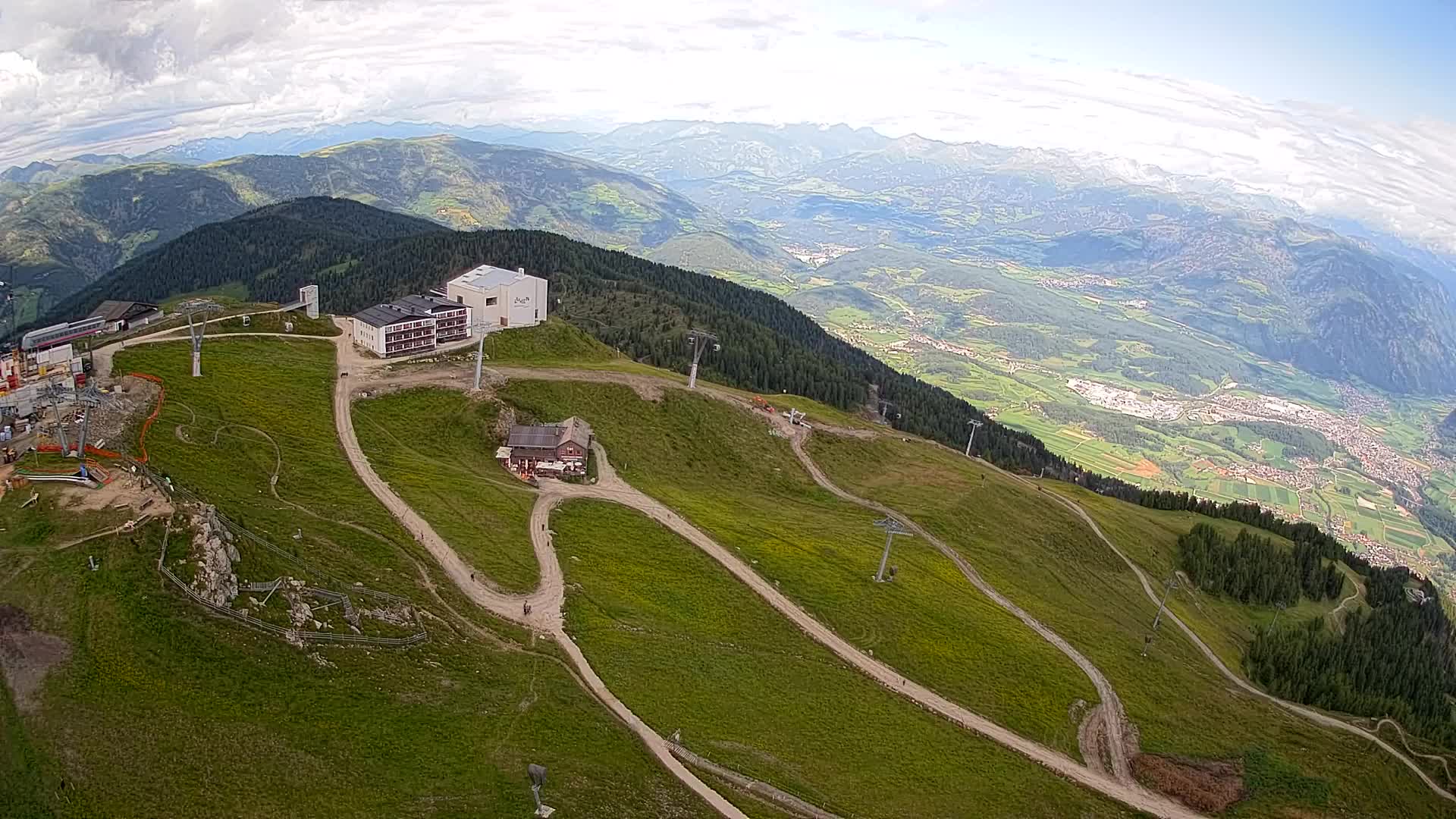 Smučišče Kronplatz – vrh | pogled na Bruneck