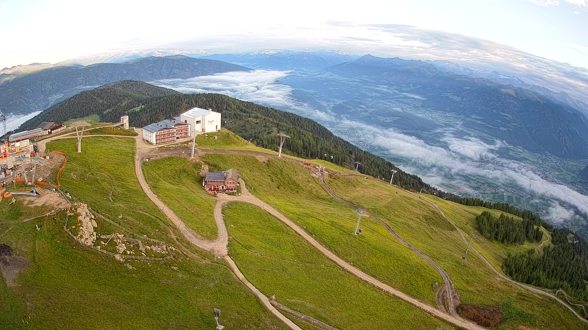 Smučišče Kronplatz – vrh | pogled na Bruneck
